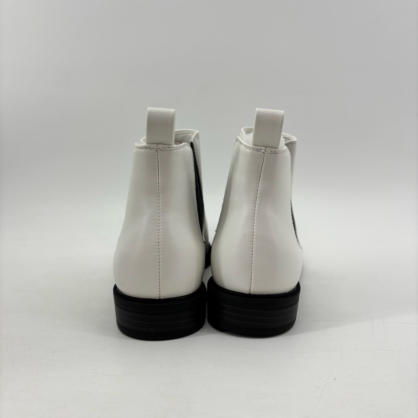 Other Anjoufemme Womens Size 7 Chelsea White Boots Booties Ankle Size US 7 / IT 37 - 10 Thumbnail