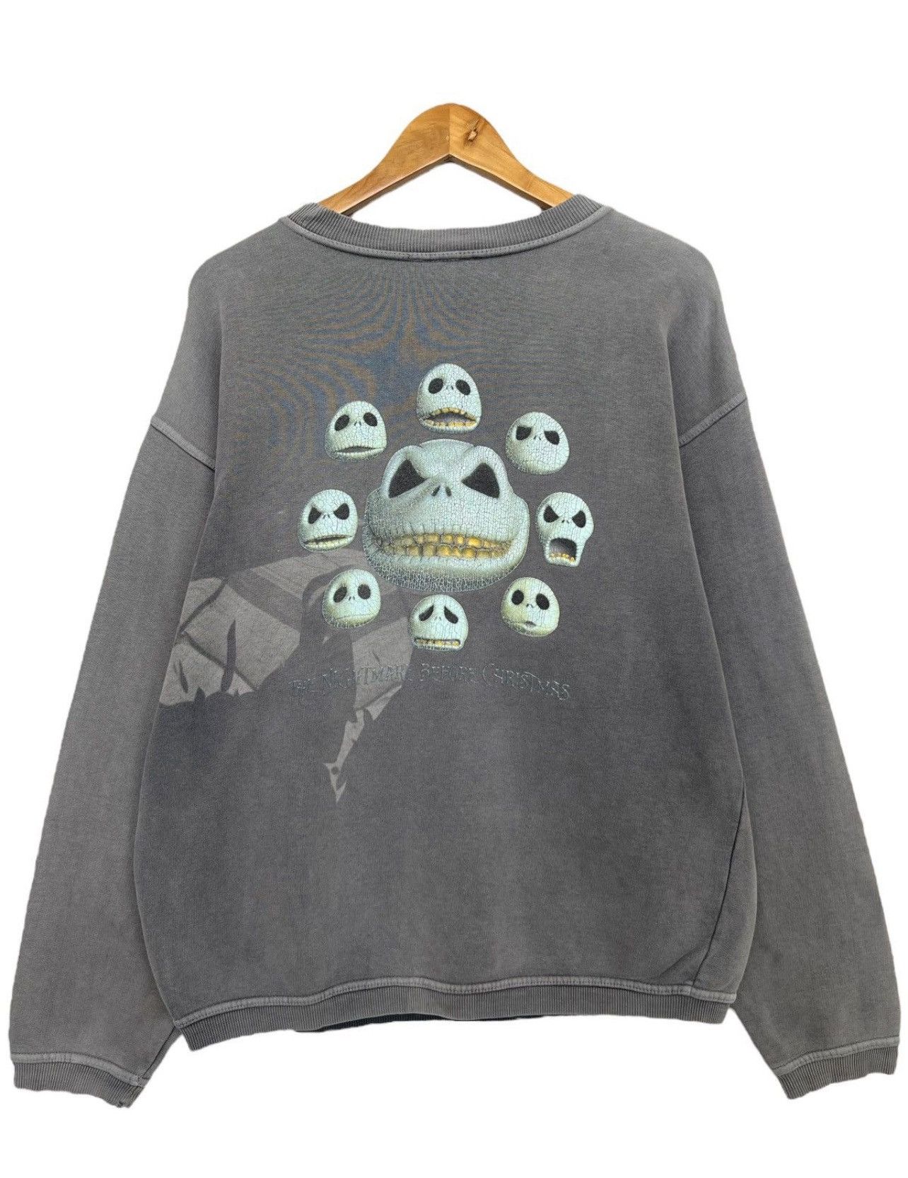 Vintage Vintage 90s Nightmare Before Christmas Sunfaded Sweatshirt Size US L / EU 52-54 / 3 - 2 Thumbnail