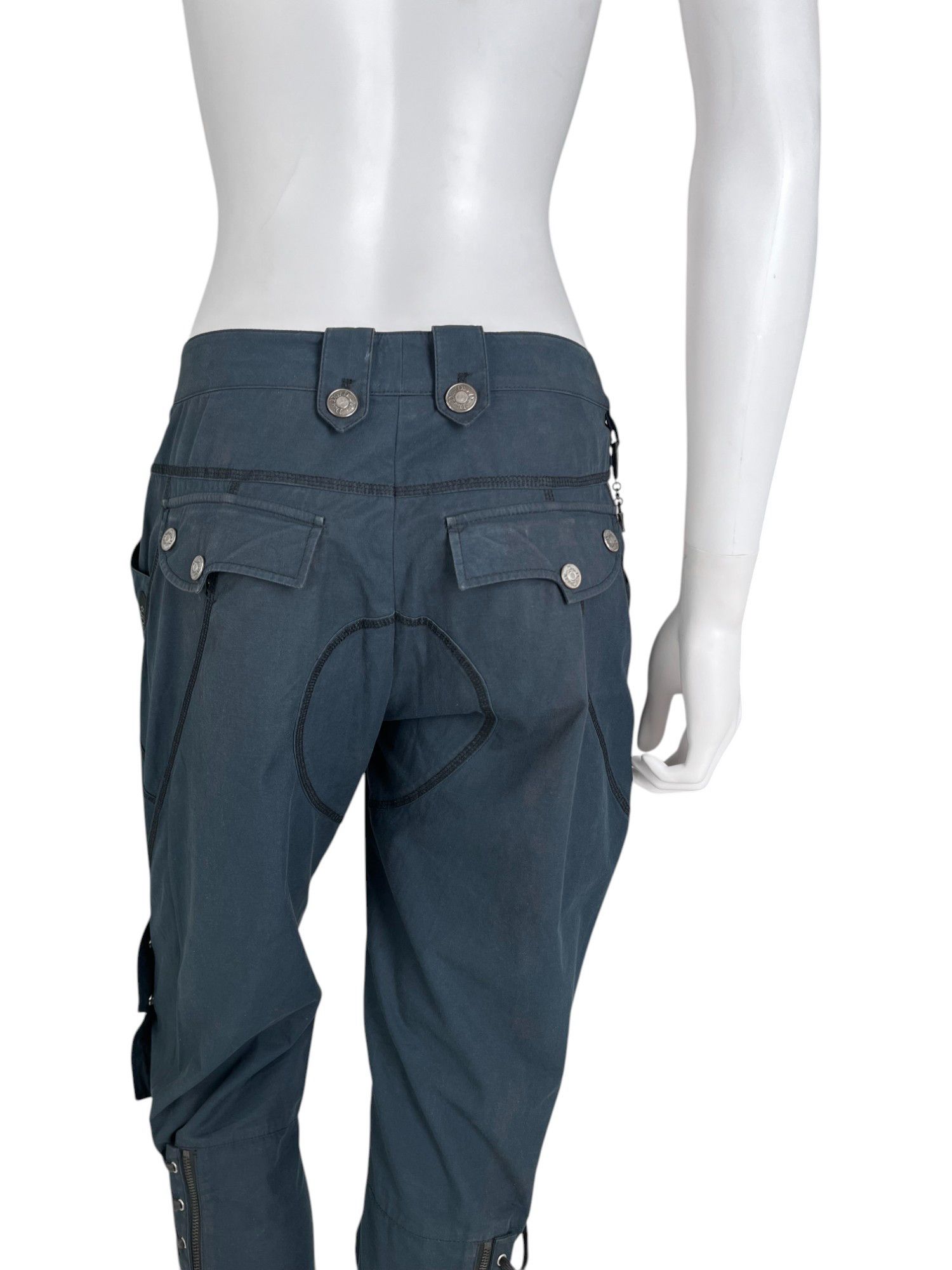 Dior by John Galliano S/S 2004 Bondage Blue Star Pants Size 28" / US 6 / IT 42 - 8 Thumbnail