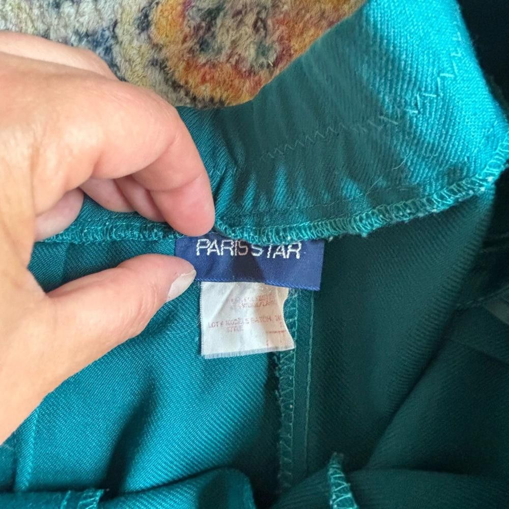 Designer Vintage Wool Paris Star High Waisted Pants Size 36" / US 14 / IT 50 - 5 Thumbnail