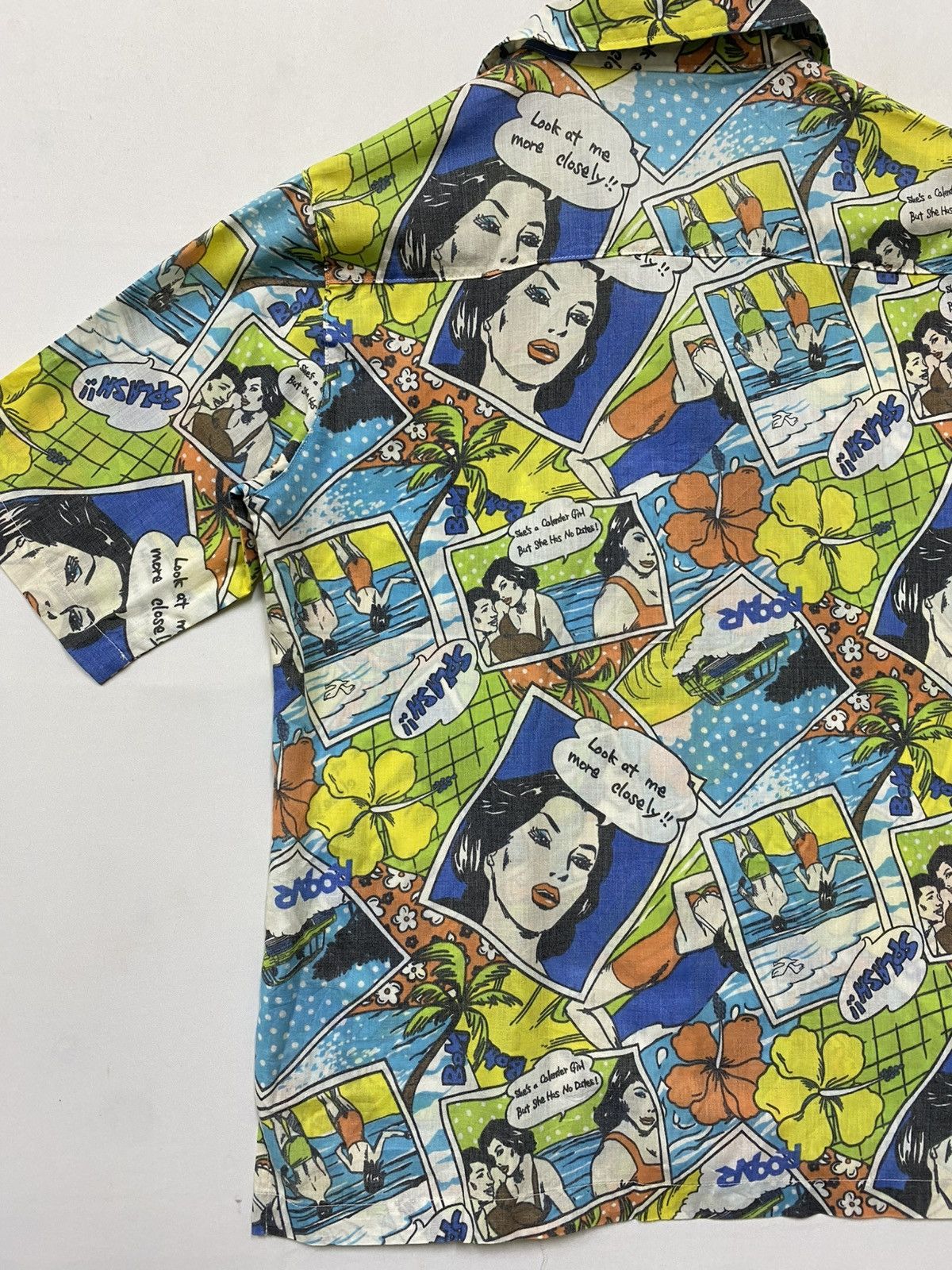 Japanese Brand × Vintage Vintage Hawaiin Shirt Sexy Girl Look At Me More Closely Size US S / EU 44-46 / 1 - 8 Thumbnail