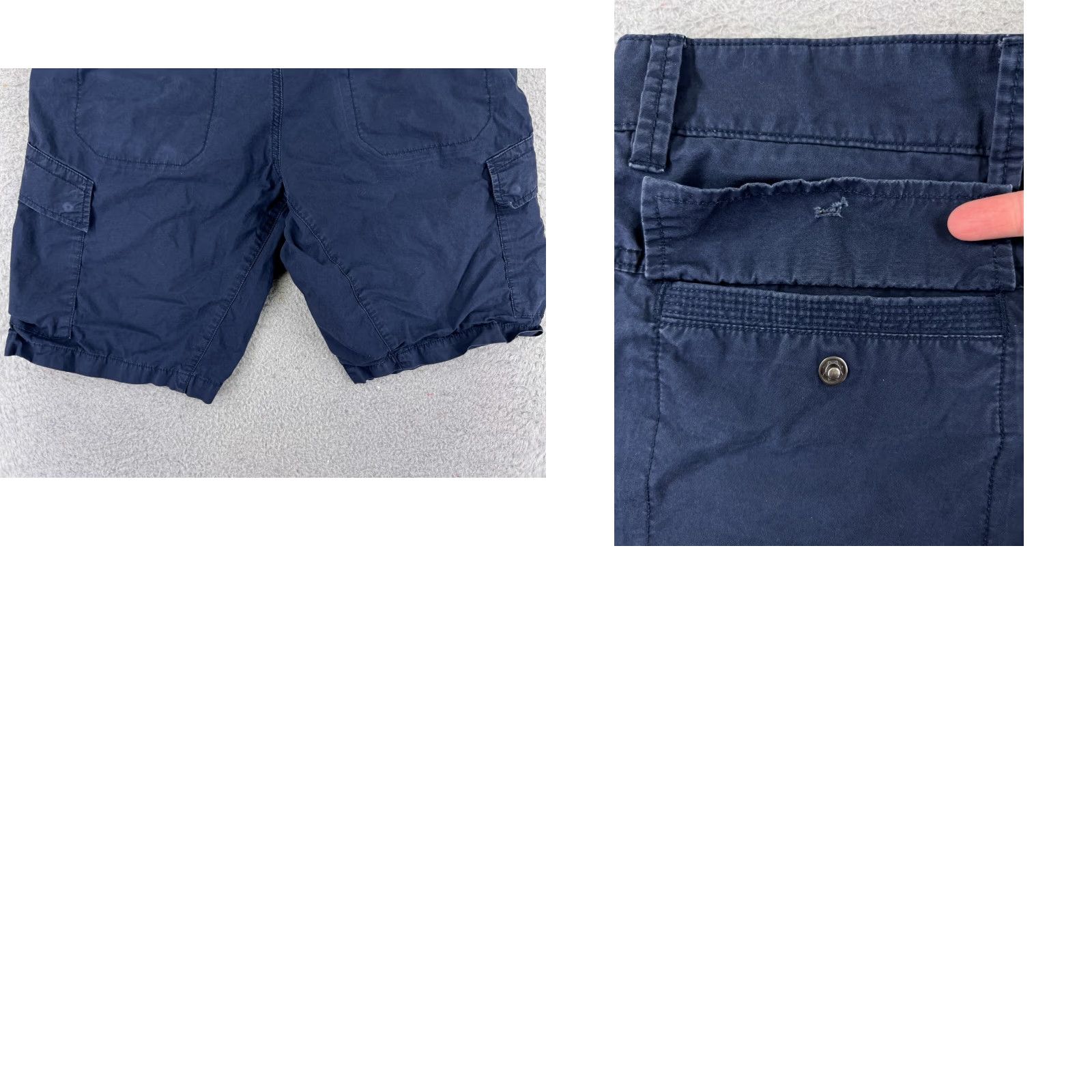 PD&C PD&C Shorts Men's 34 Blue Cargo 100% Cotton Twill Hiking Camping Easy Care Pockets Cargo Shorts - Regular Fit, Readable Details Size US 34 / EU 50 - 10 Thumbnail