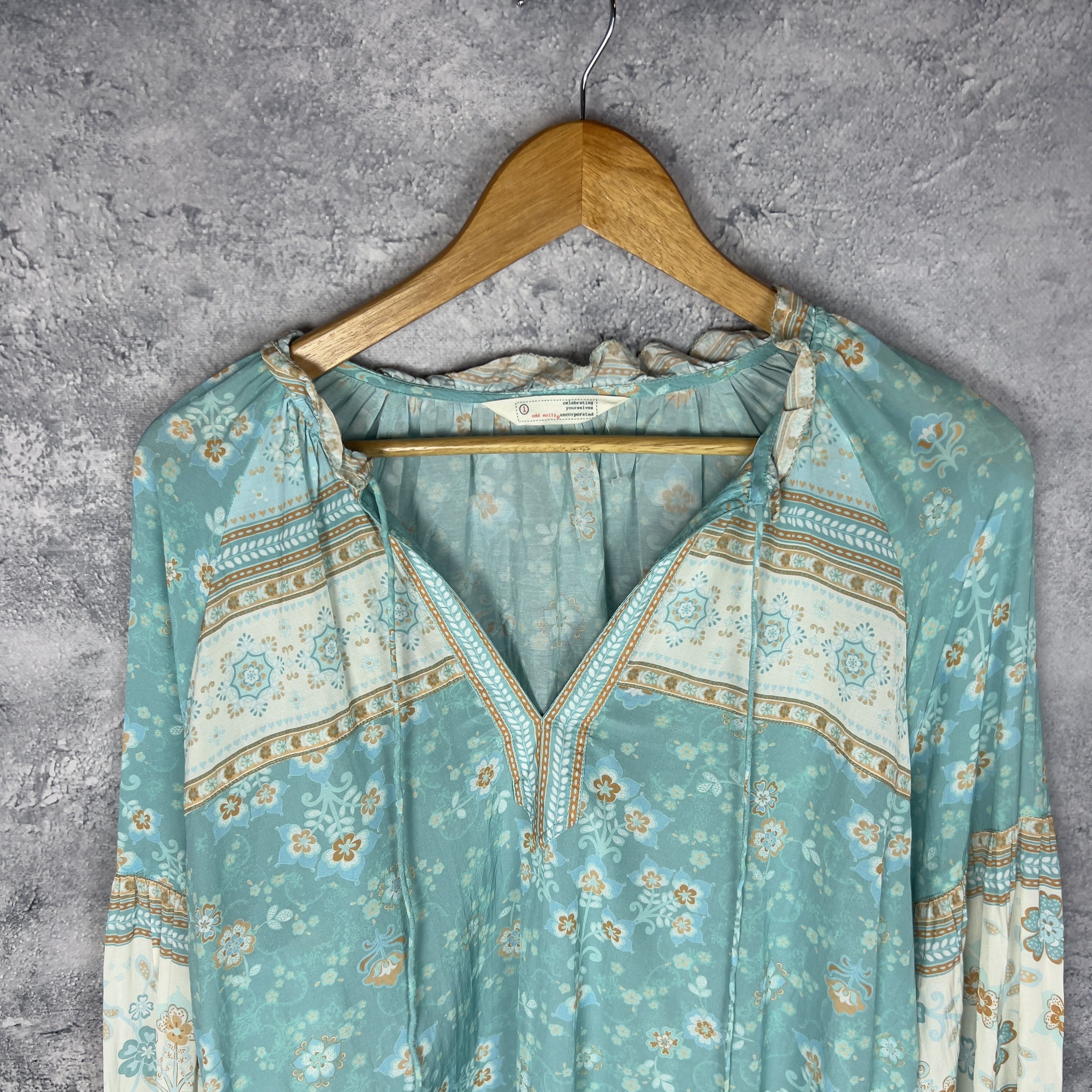 Vintage Odd Molly Women's Size 1 Dress Long Sleeve Size XS / US 0-2 / IT 36-38 - 2 Thumbnail