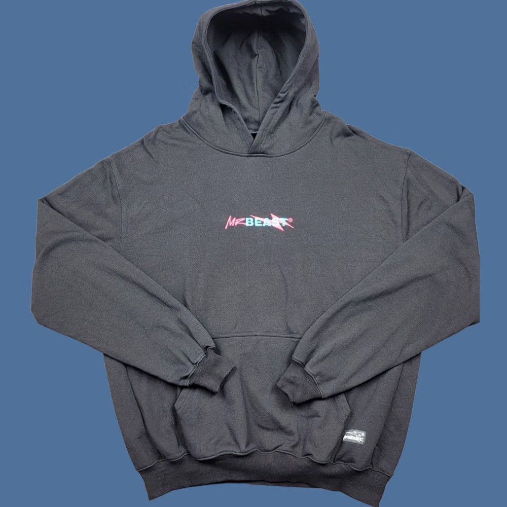 Vintage Mr. Beast Hoodie Mens Small Black Hooded Pullover Embroidered Logo Sweatshirt Size US S / EU 44-46 / 1 - 1 Thumbnail