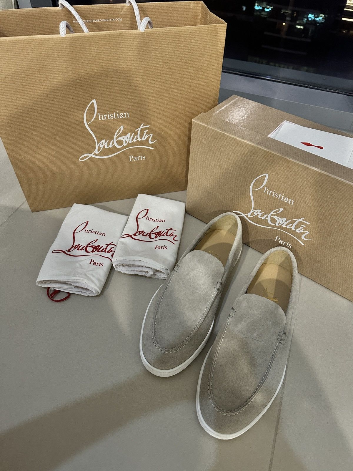 Christian Louboutin Christian Louboutin Suede loafers Size US 12 / EU 45 - 1 Thumbnail