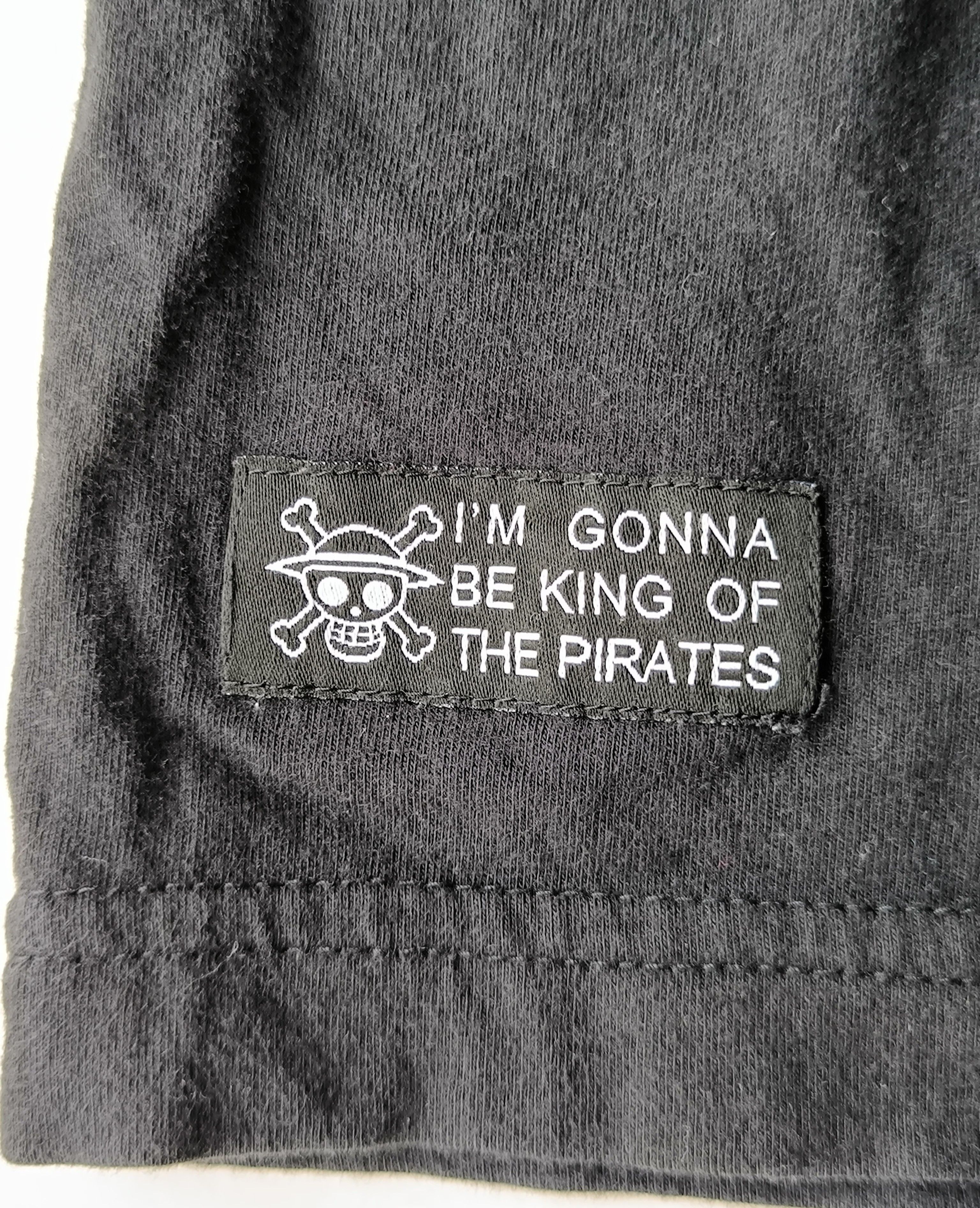 Anime One Piece "I'm gonna be King of the Pirates" Monkey Luffy Size US L / EU 52-54 / 3 - 5 Thumbnail