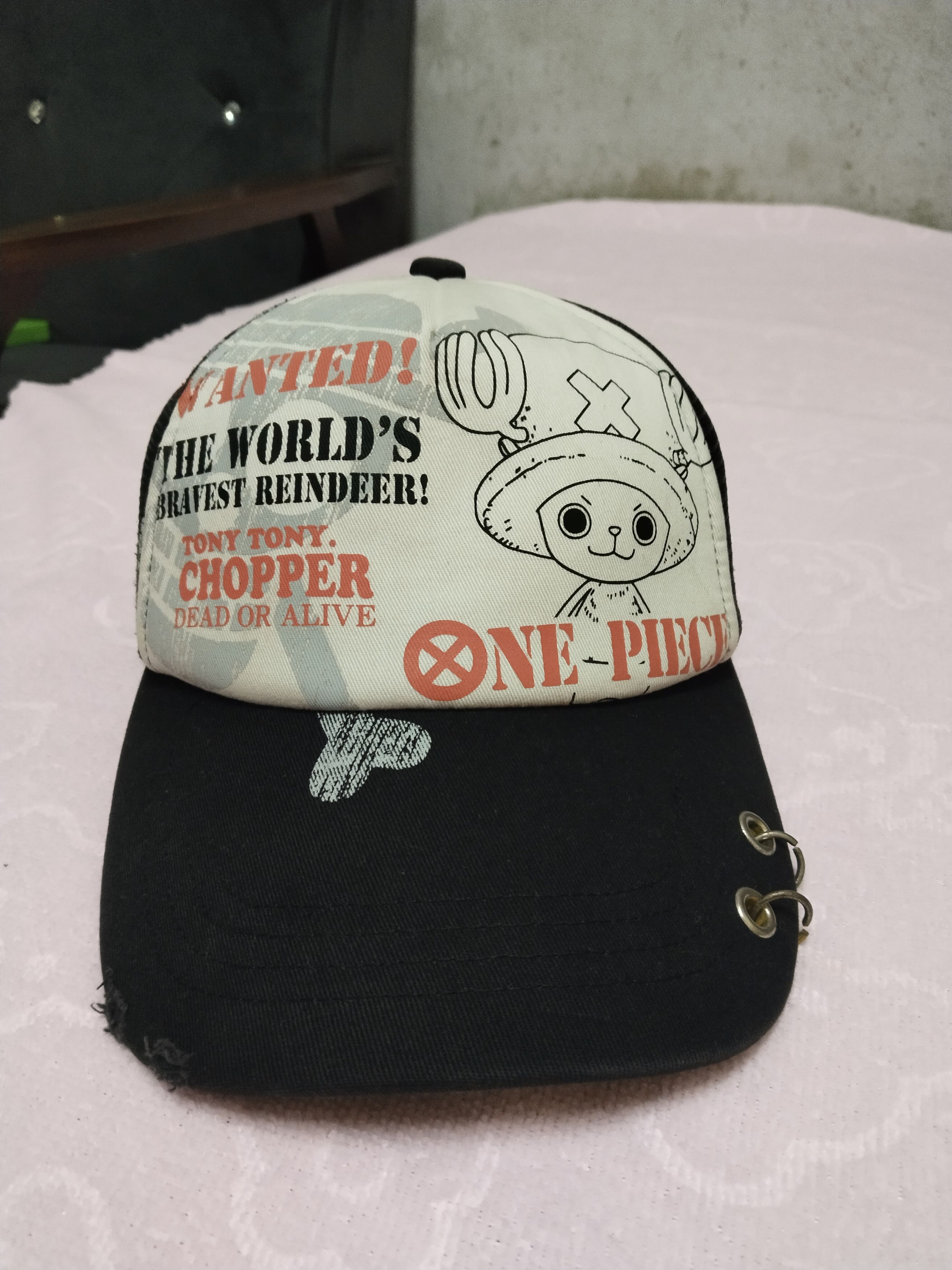 Anime × One Piece × Vintage ONE PIECE DISTRESSED STYLE CAP Size ONE SIZE - 1 Thumbnail