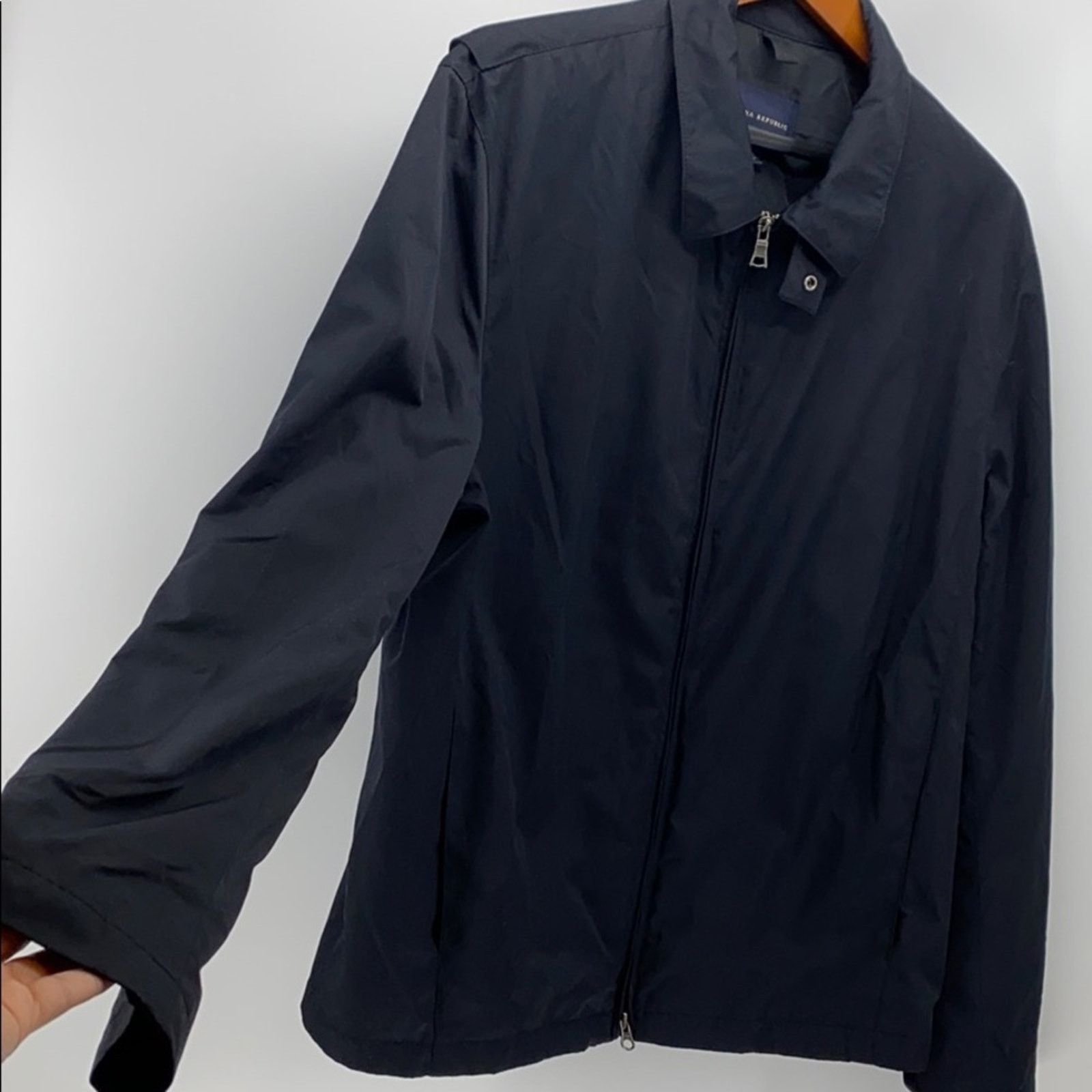 Banana Republic Banana Republic polyester black zip up jacket classic sz XL Size US XL / EU 56 / 4 - 5 Thumbnail