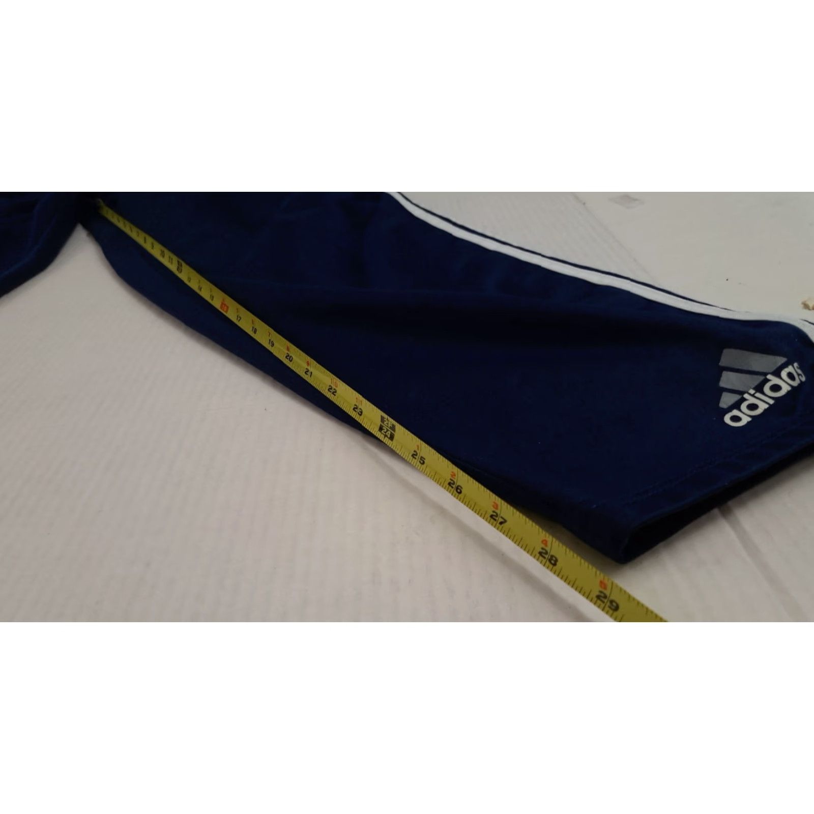 Adidas VINTAGE adidas Full Button Side Fleece 3 Stripe Track Pants USA Made Medium 30 in Blue Unisex Adults Pants 80s Size US 31 - 7 Thumbnail