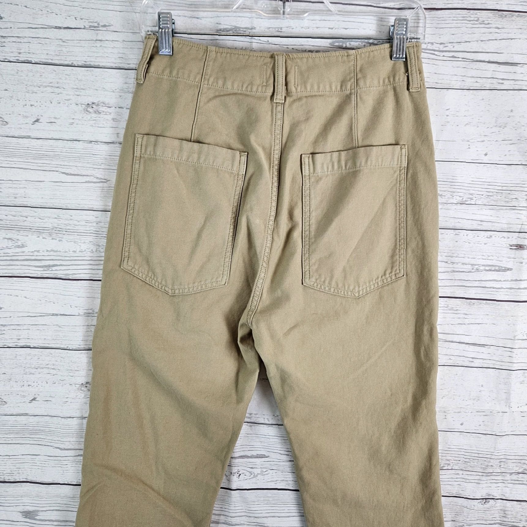 Citizens Of Humanity Citizens of Humanity Womens Pony Boy Utility Cropped Pants Sz 23 Tan Button Fly Cropped Leg Womens Pants 23 Size 40" / US 18 - 5 Thumbnail