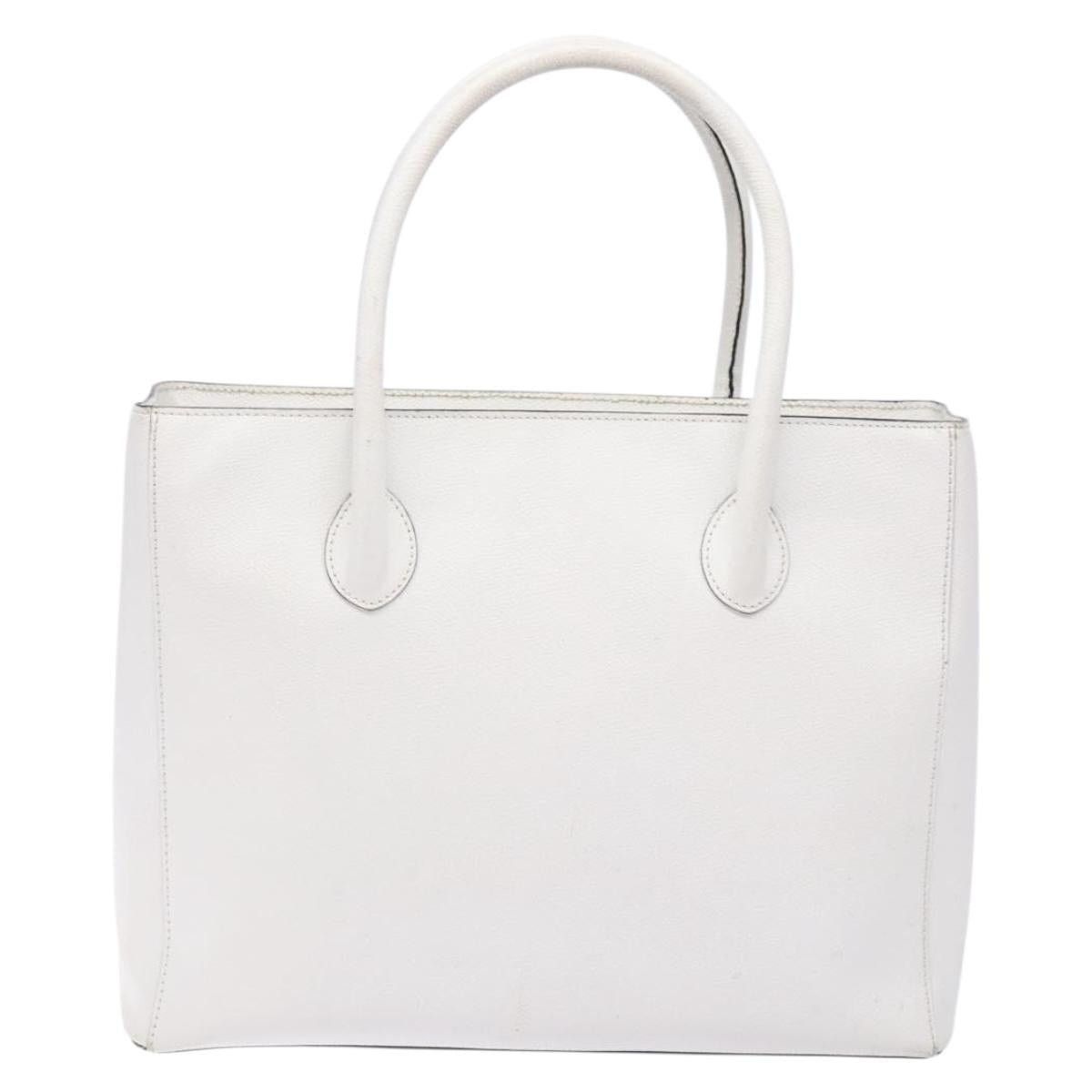 Celine CELINE Hand Bag Leather White Gold Size ONE SIZE - 3 Thumbnail
