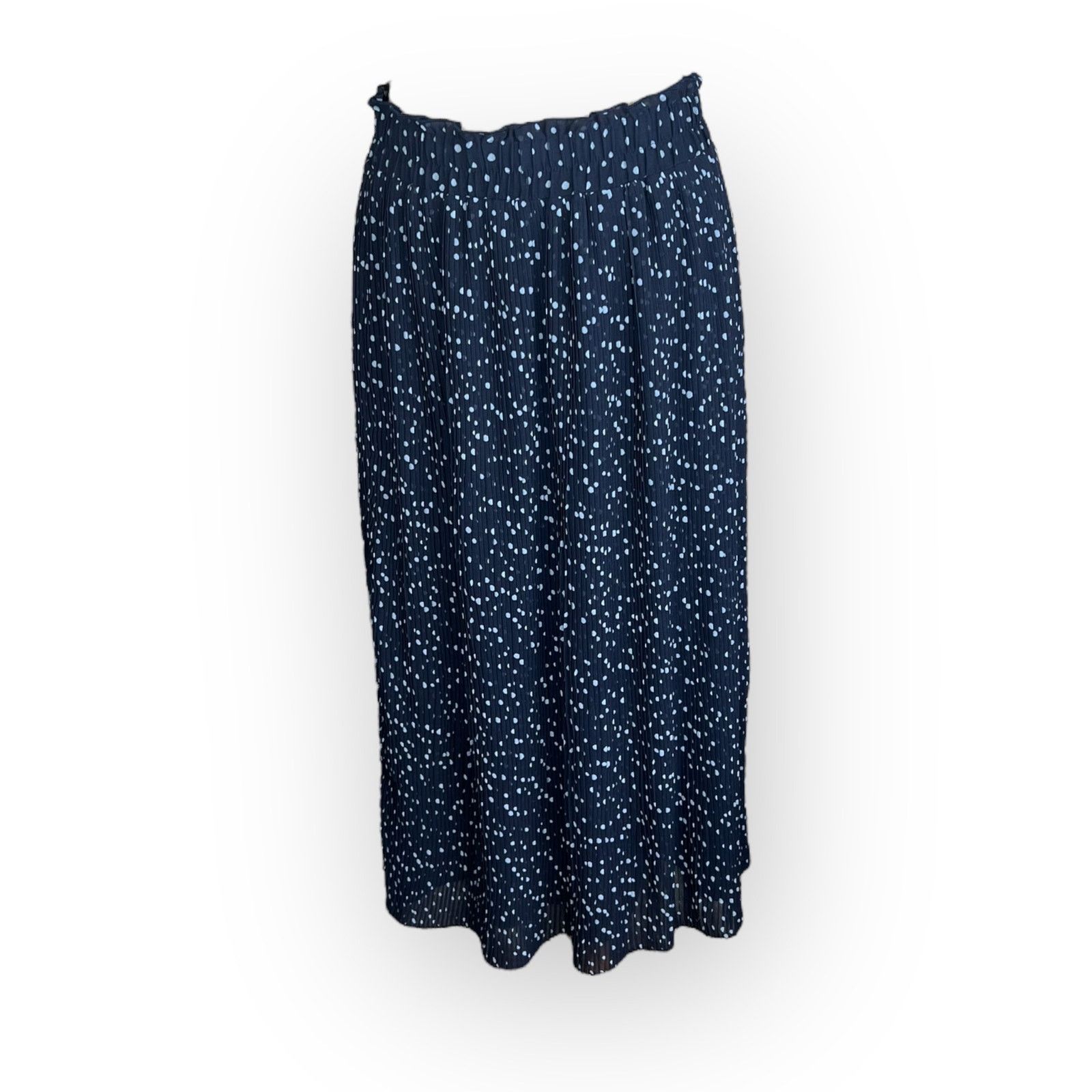 Ann Taylor Ann Taylor LOFT Women's Accordion Polka Dot Midi Skirt NWT Size 26" / US 2 / IT 38 - 4 Thumbnail