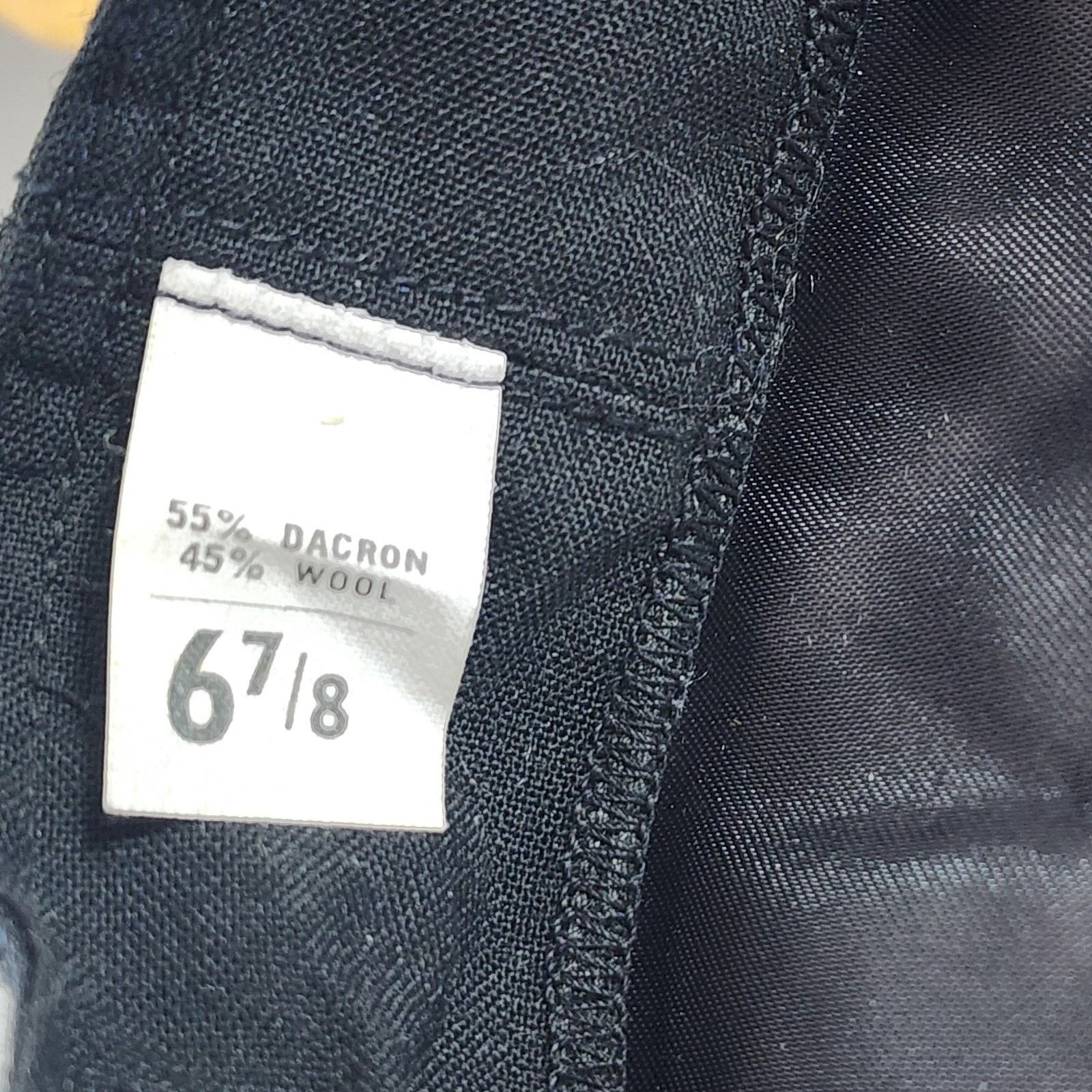 Other Art Caps Military Sailor Uniform Hat Cover 6-7/8 Black Wool Size ONE SIZE - 5 Thumbnail