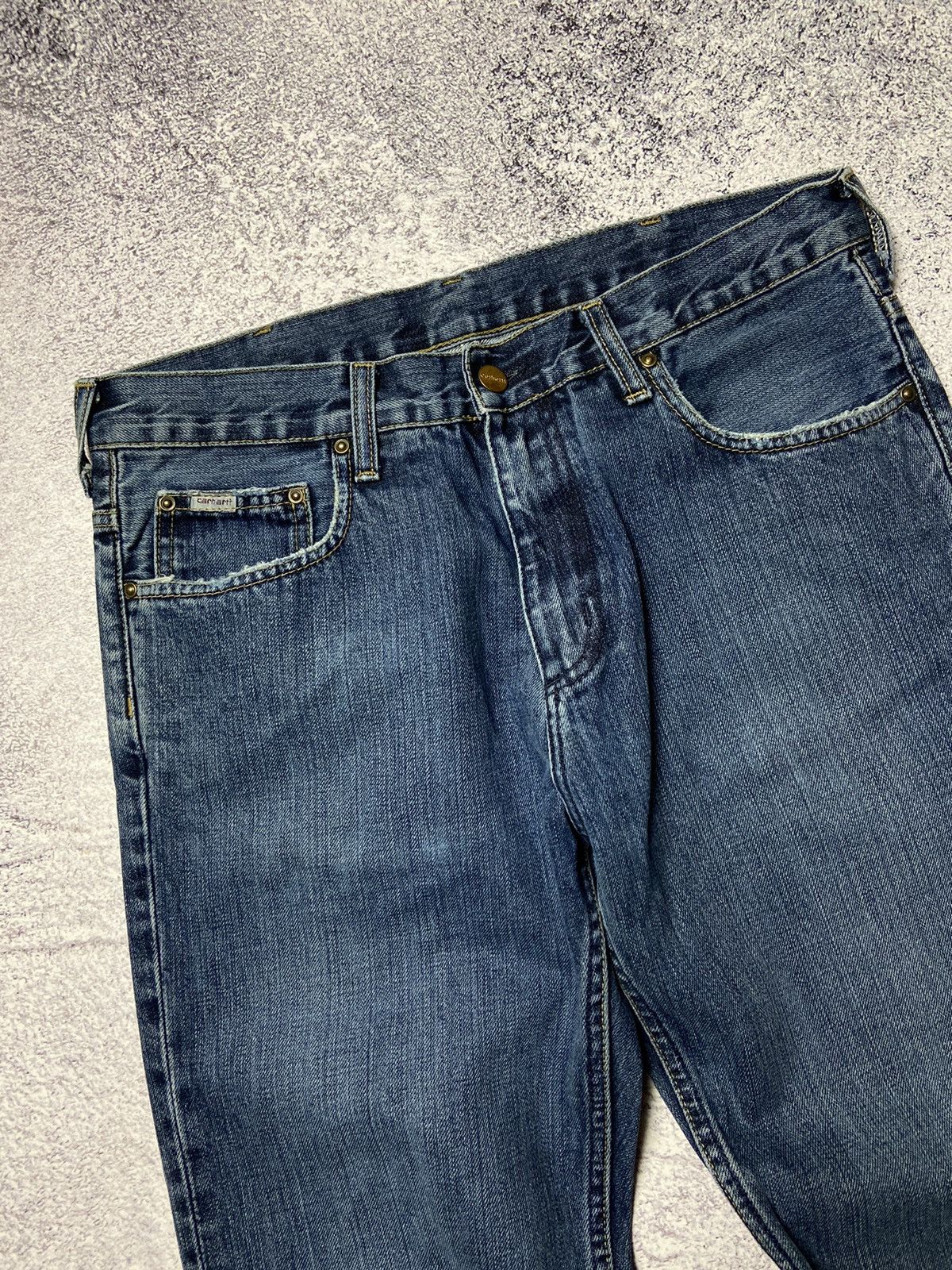 Carhartt × Vintage Rare Carhartt Jeans Work Wear Denim Pants Sk8 Style Destroy Size US 31 - 9 Thumbnail