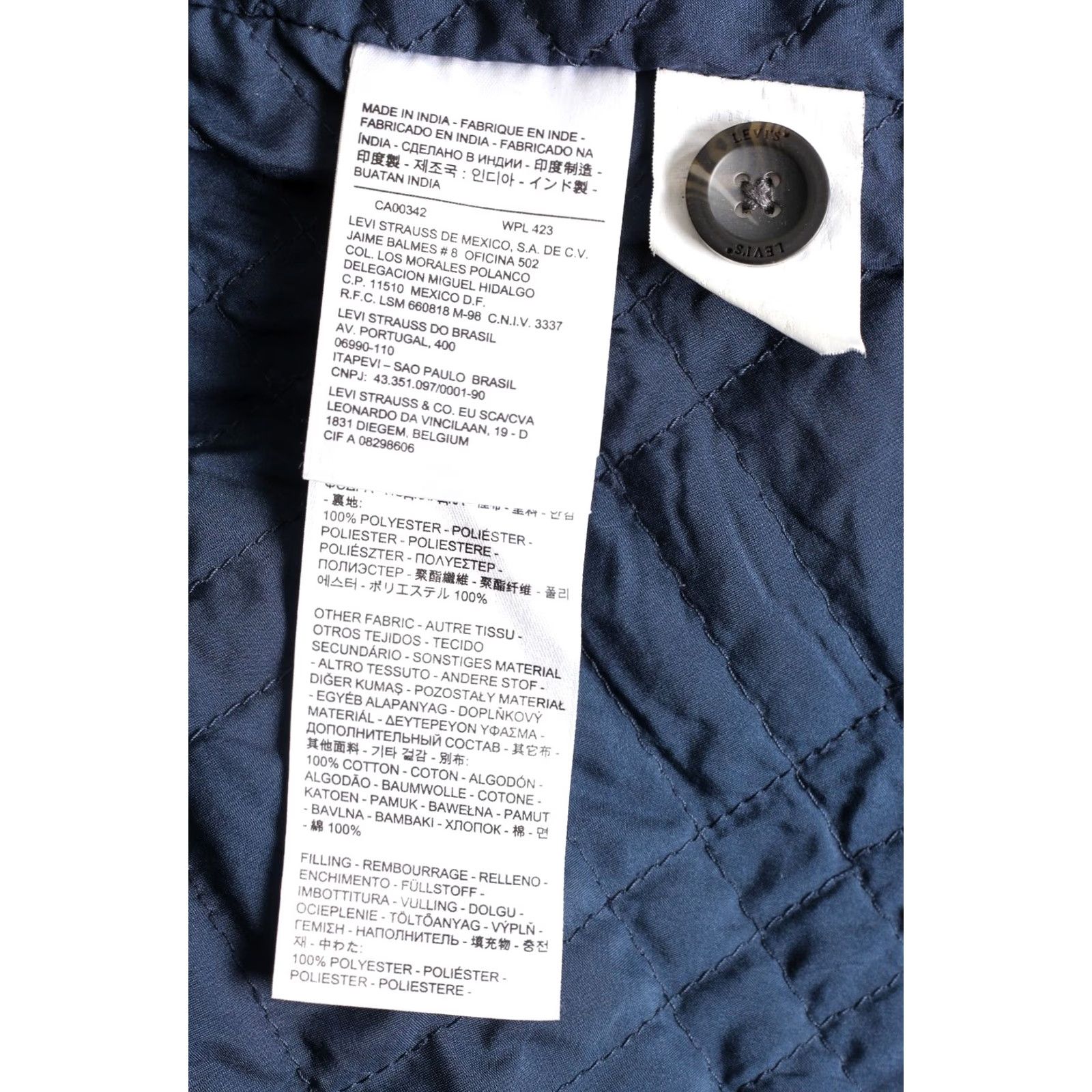 Levi's VINTAGE Levi’s Hooded Wool Blend Duffle Coat Men M Blue Logo Coat Mens Size US M / EU 48-50 / 2 - 7 Thumbnail