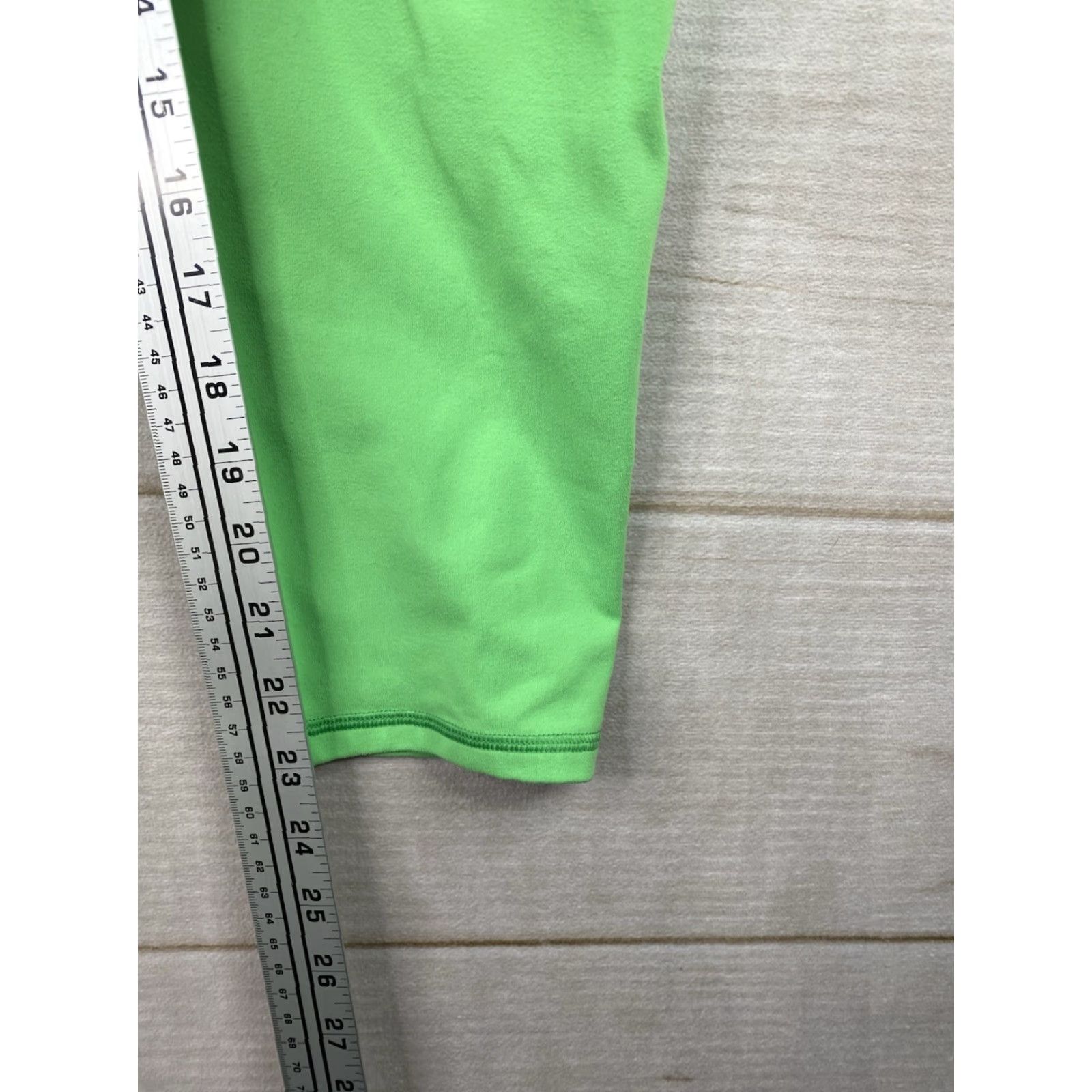 Fabletics Fabletics Leggings PowerHold Women 1X XXL Green Hi Waisted Crop Pocket Athletic Size 40" / US 18 - 4 Thumbnail