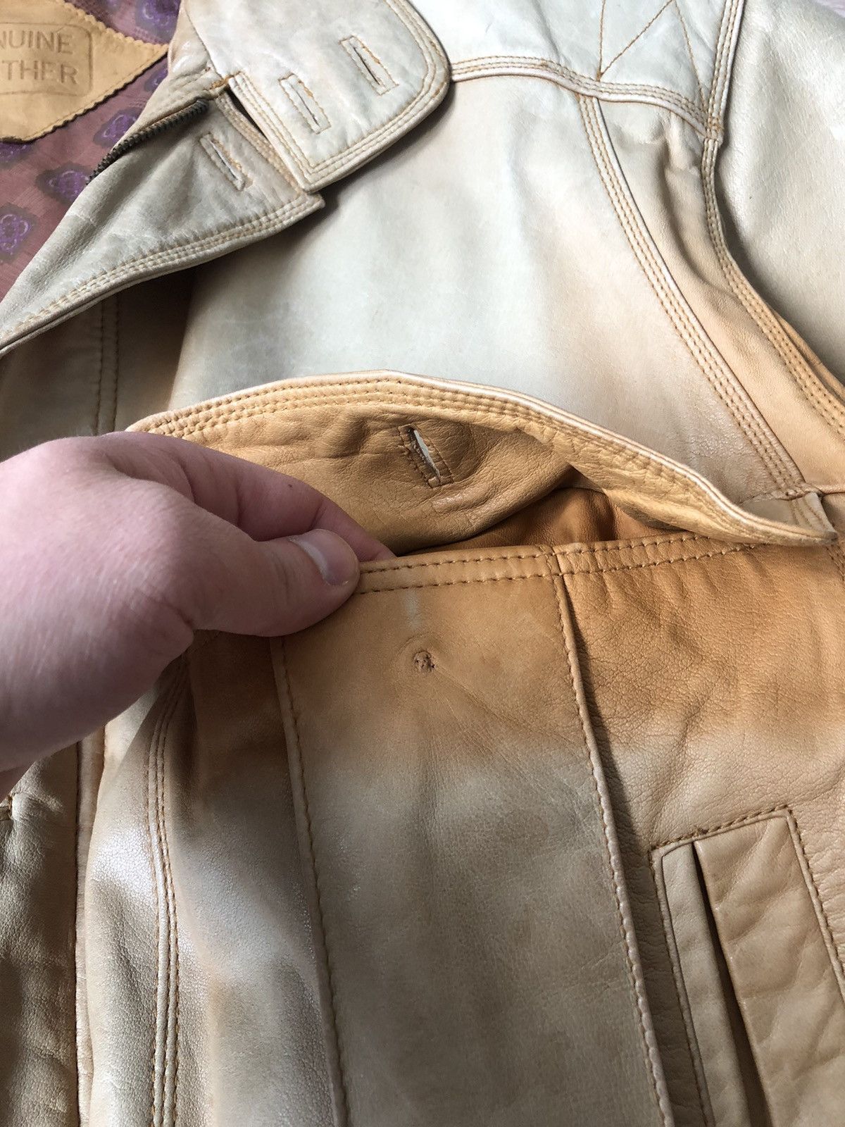 Vintage Vintage 90s Redskins Style Leather Jacket Size US L / EU 52-54 / 3 - 5 Thumbnail