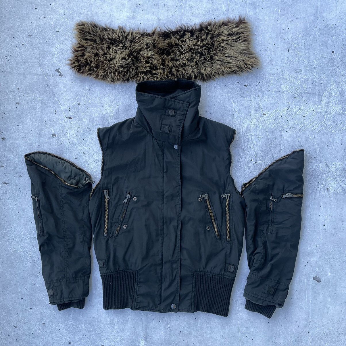 Designer × Japanese Brand de Barbara bui designer jacket and vest with wolf collar Size US S / EU 44-46 / 1 - 4 Thumbnail