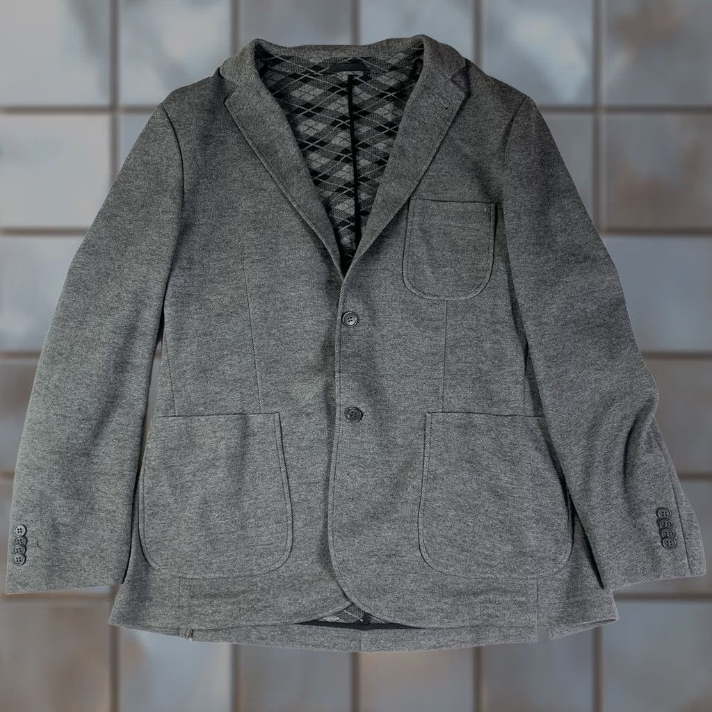 Vintage James Campbell Blazer Mens XL Gray Unconstructed Sport Coat Size 42R - 1 Thumbnail