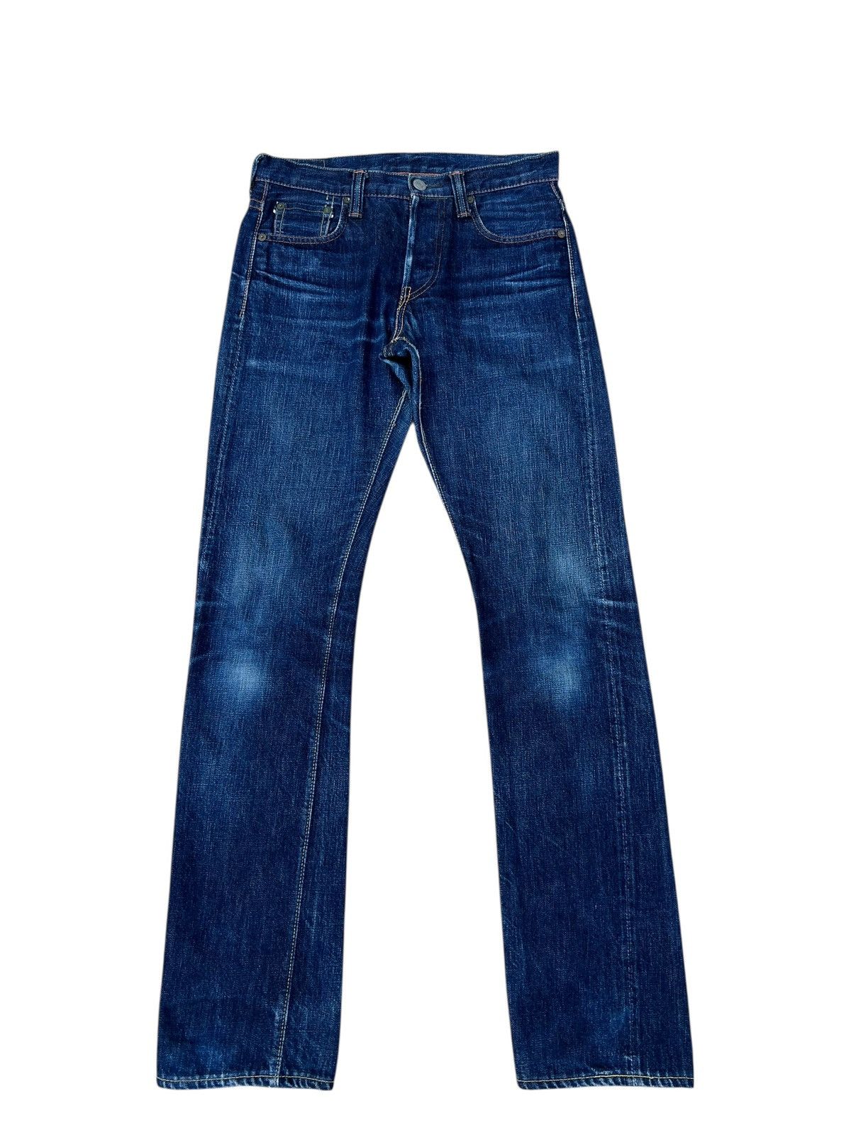 Full Count & Co. Vintage Full Count Japan Hidden Rivets Denim Selvedge Jeans Size US 27 - 1 Thumbnail