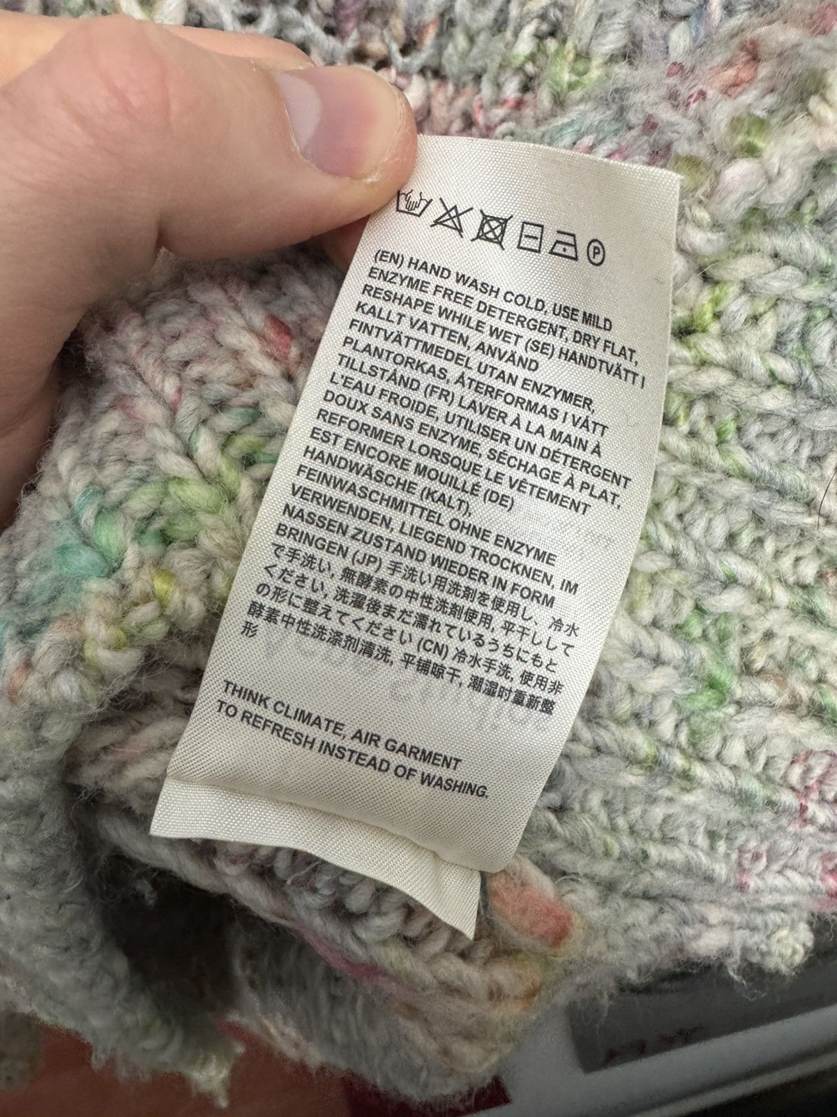Acne Studios Acne Studios Zora Multicolour Knit Sweater Boxy Oversize Size US XS / EU 42 / 0 - 5 Thumbnail