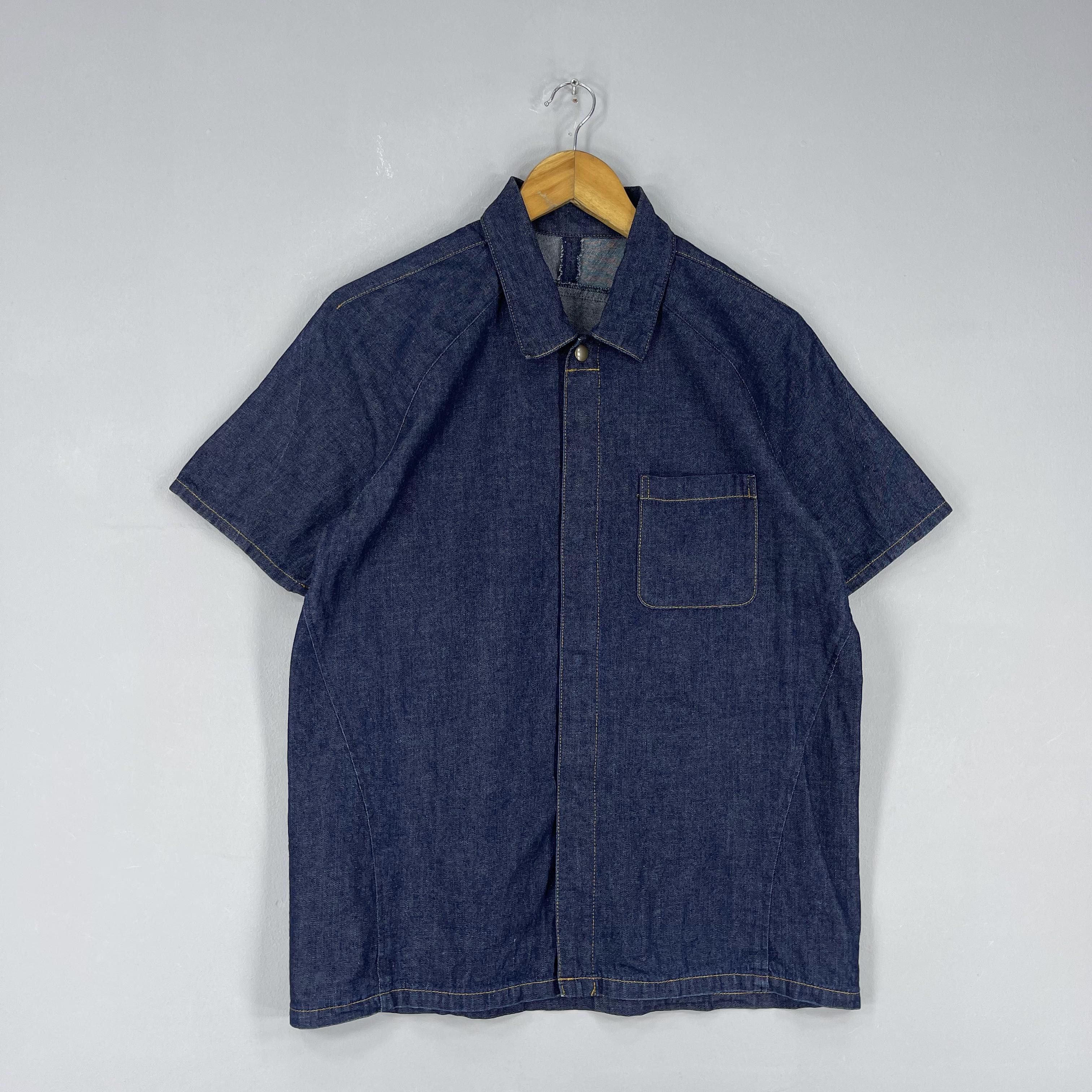 PPFM Vintage PPFM Japanese Denim Button Snap Shirt Size US M / EU 48-50 / 2 - 4 Thumbnail
