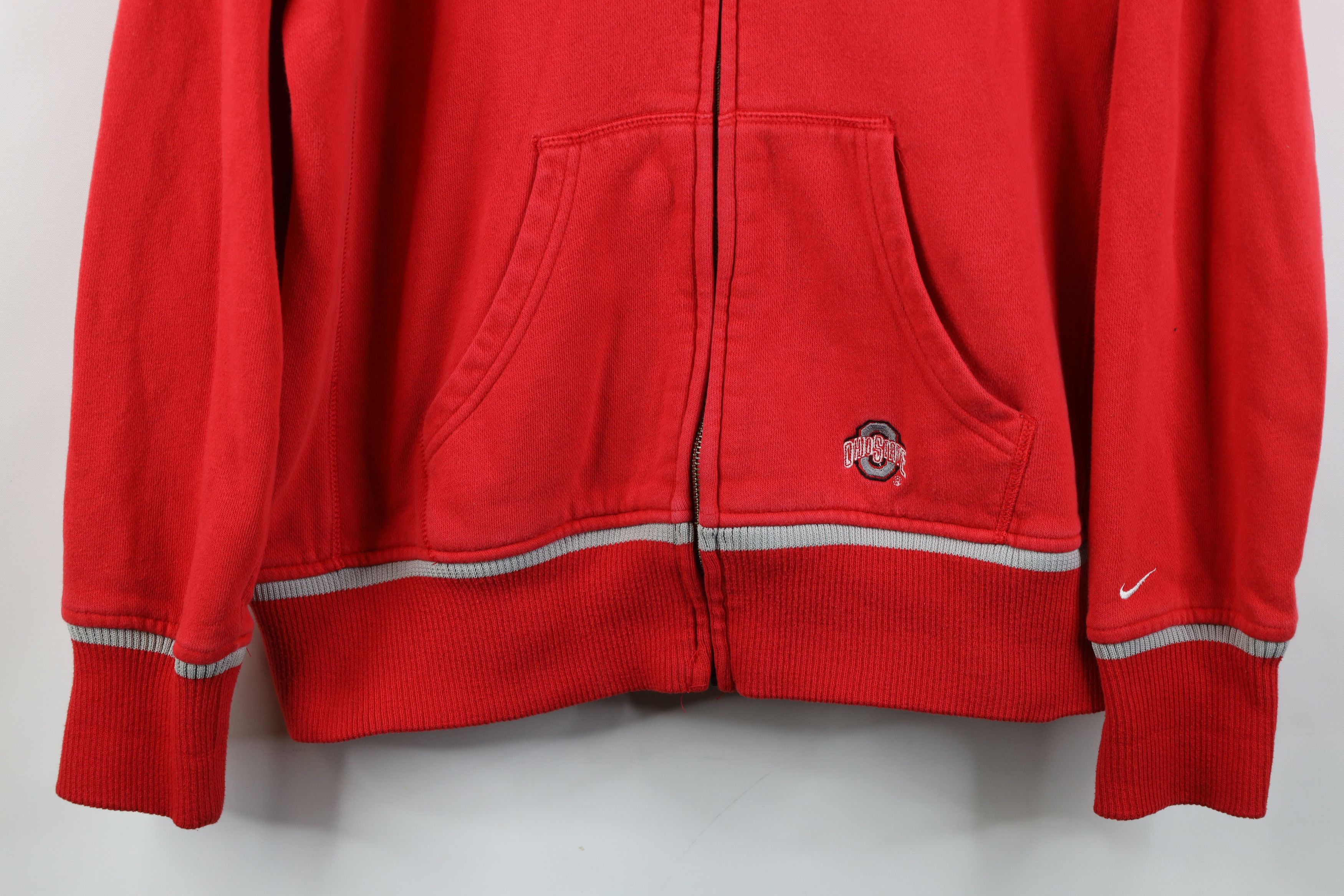 Nike Vintage Y2K Nike Swoosh Ohio State University Zip Hoodie Size XL / US 12-14 / IT 48-50 - 3 Thumbnail