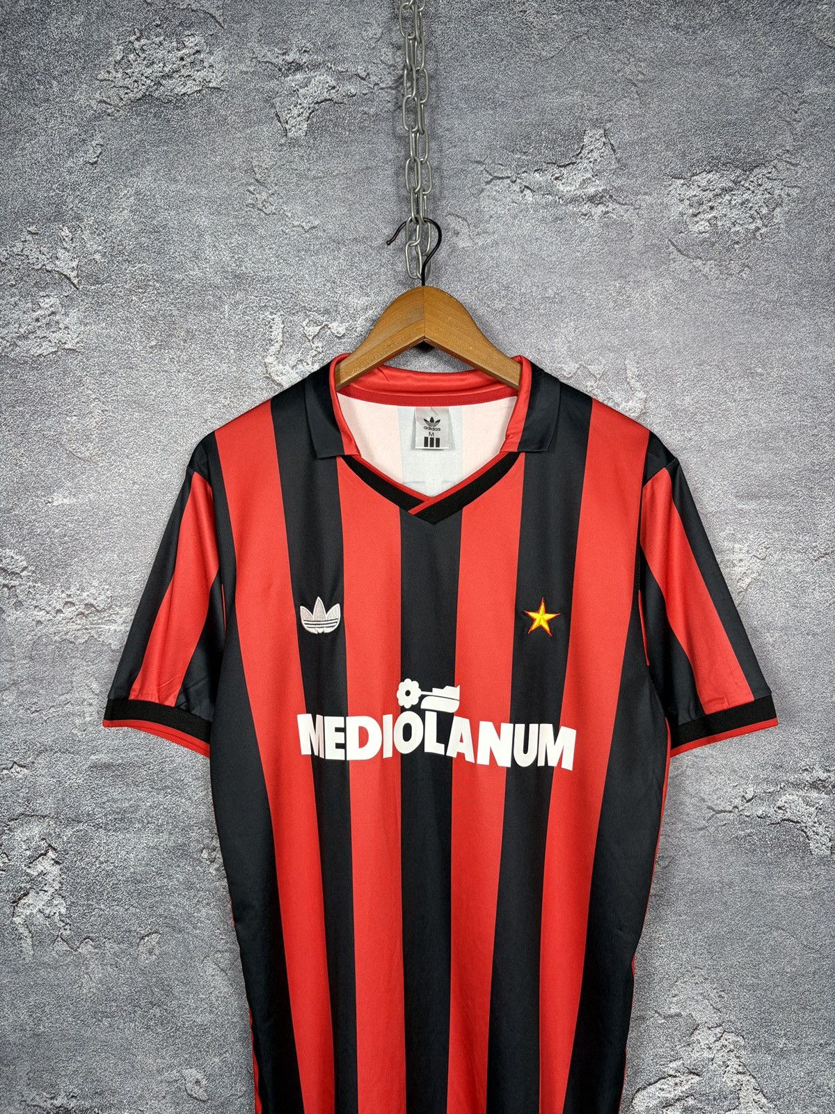 Adidas Vintage 1990 AC Milan #3 Maldini Jersey T-shirt Size US M / EU 48-50 / 2 - 3 Thumbnail