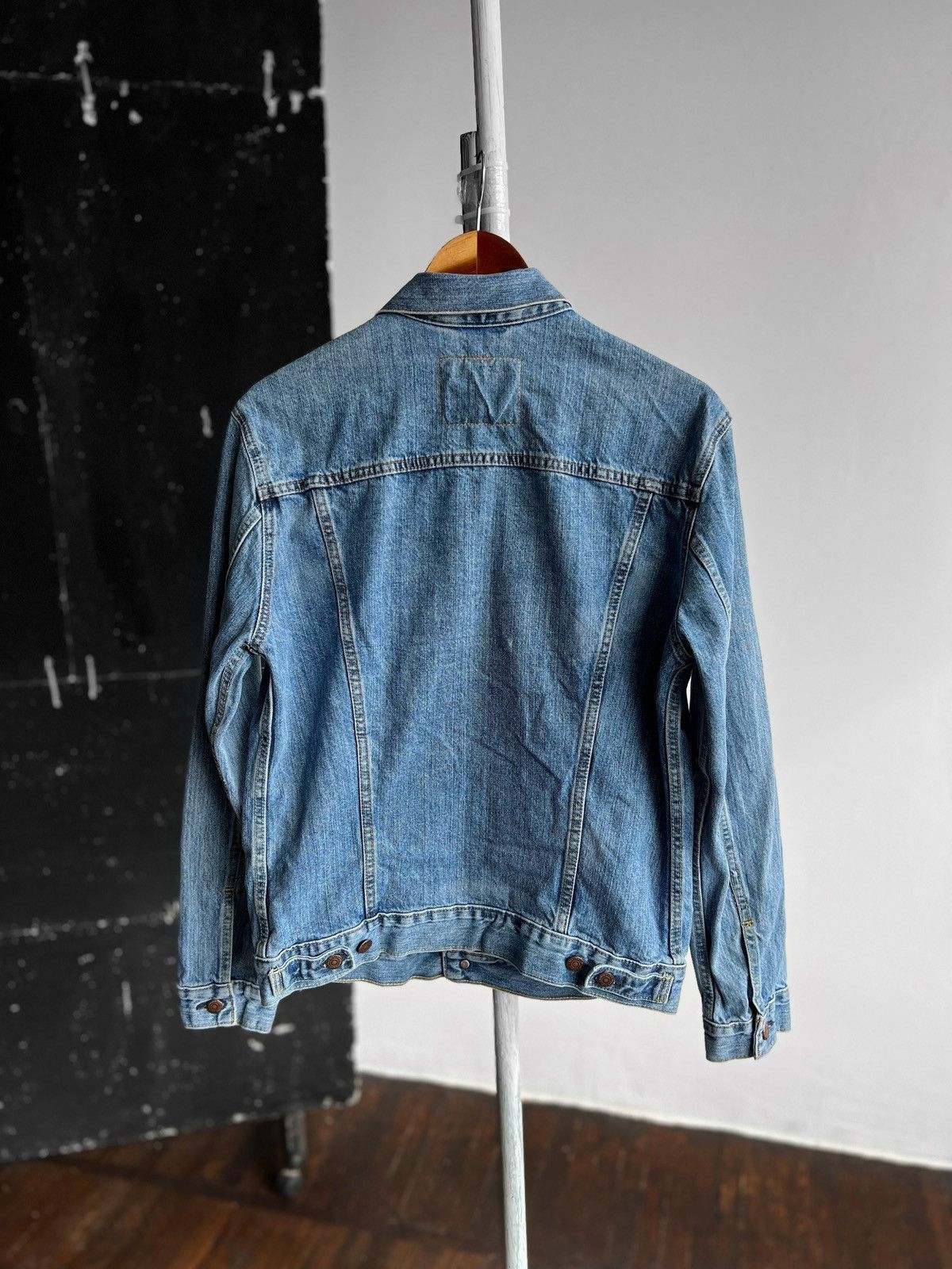 Levi's Levis Mens Blue Denim Jean Jacket Long Sleeve Pockets Logo Size US M / EU 48-50 / 2 - 2 Thumbnail