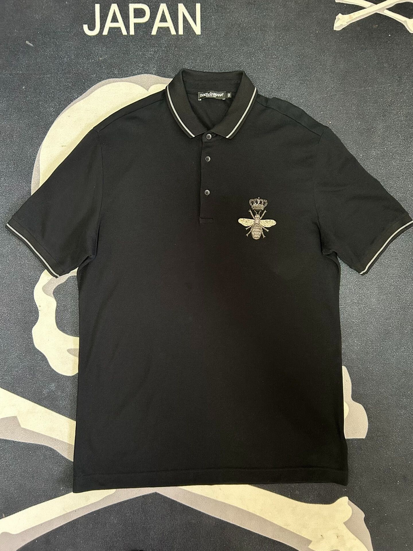Dolce & Gabbana Black Dolce & Gabbana Polo Shirt Size US L / EU 52-54 / 3 - 1 Thumbnail
