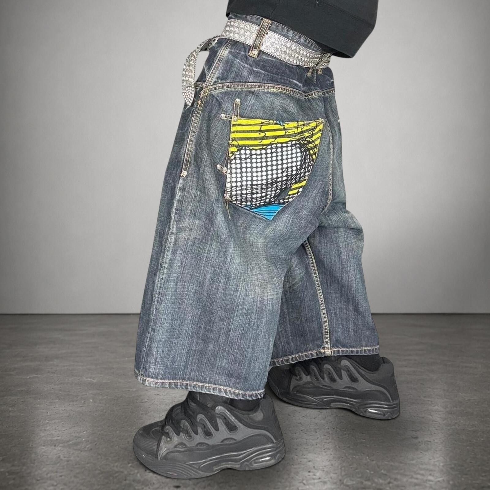 Rocawear Y2K Grunge Wide Leg Alternative Baggy Jorts