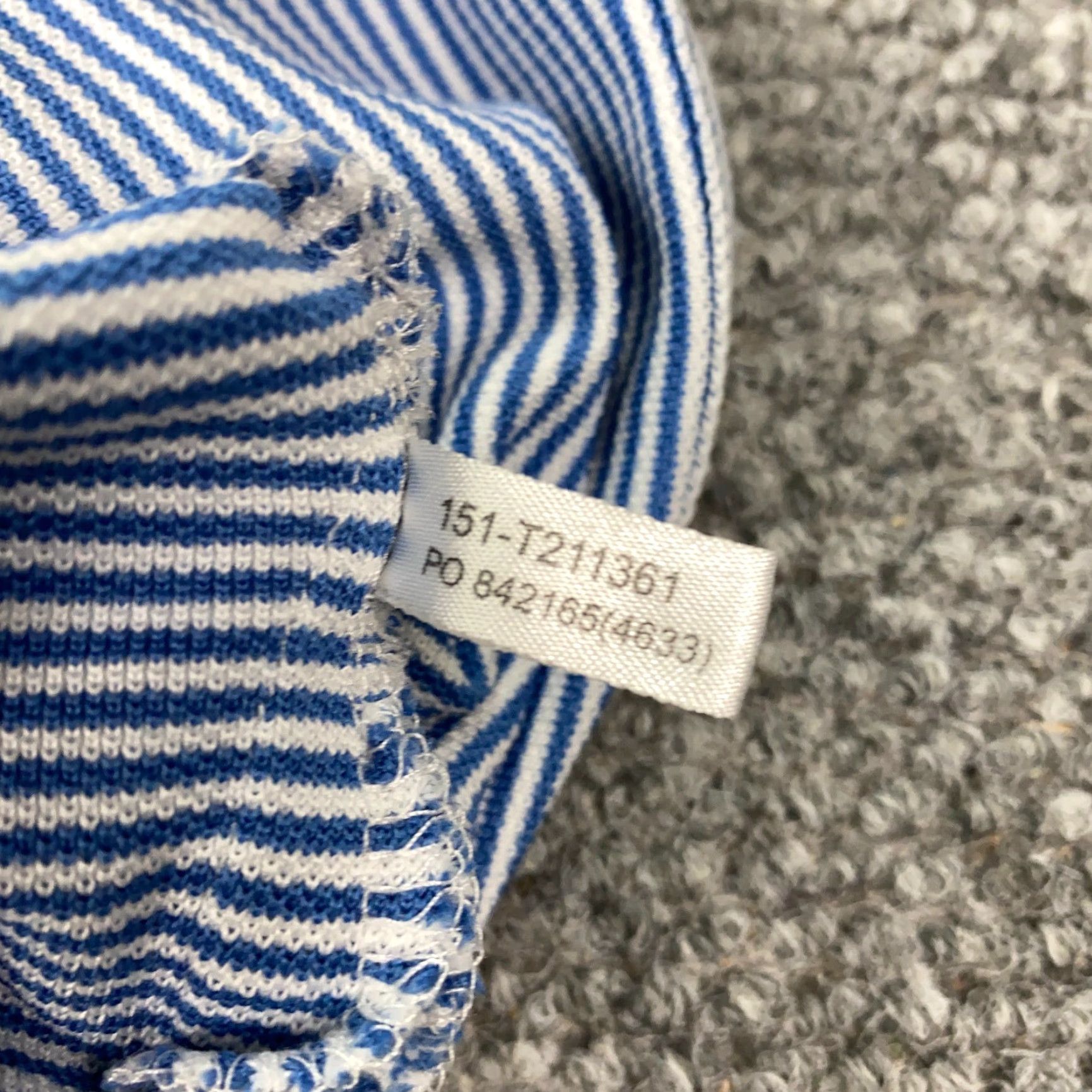 Tommy Bahama Tommy Bahama Polo Golf Shirt Mens 3XL Blue/White Striped Embroidered Size US XXL / EU 58 / 5 - 6 Thumbnail