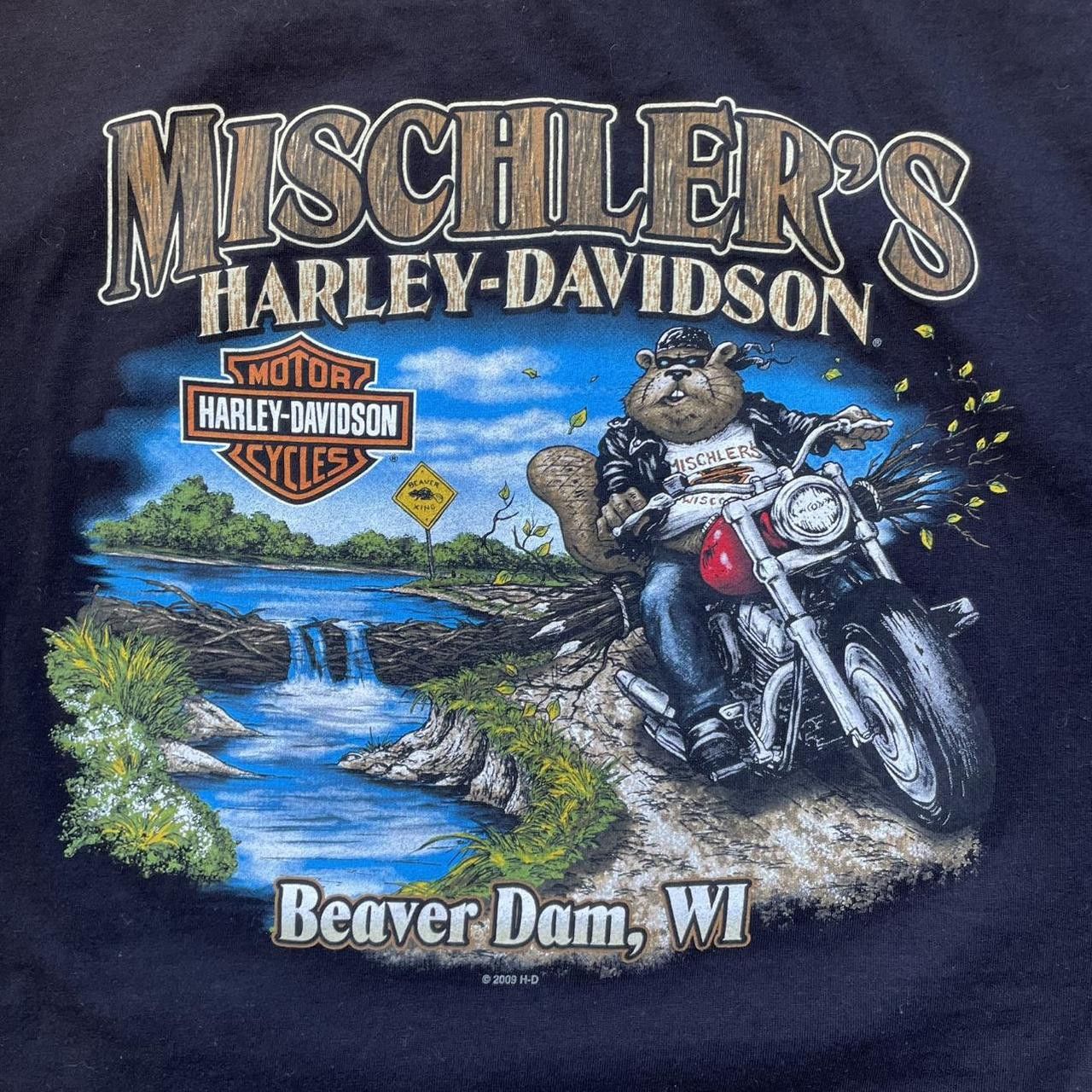 Harley Davidson × Vintage Vintage Y2K 2000's Harley Davidson Grunge Erotic Graphic Tee Size US XL / EU 56 / 4 - 3 Thumbnail