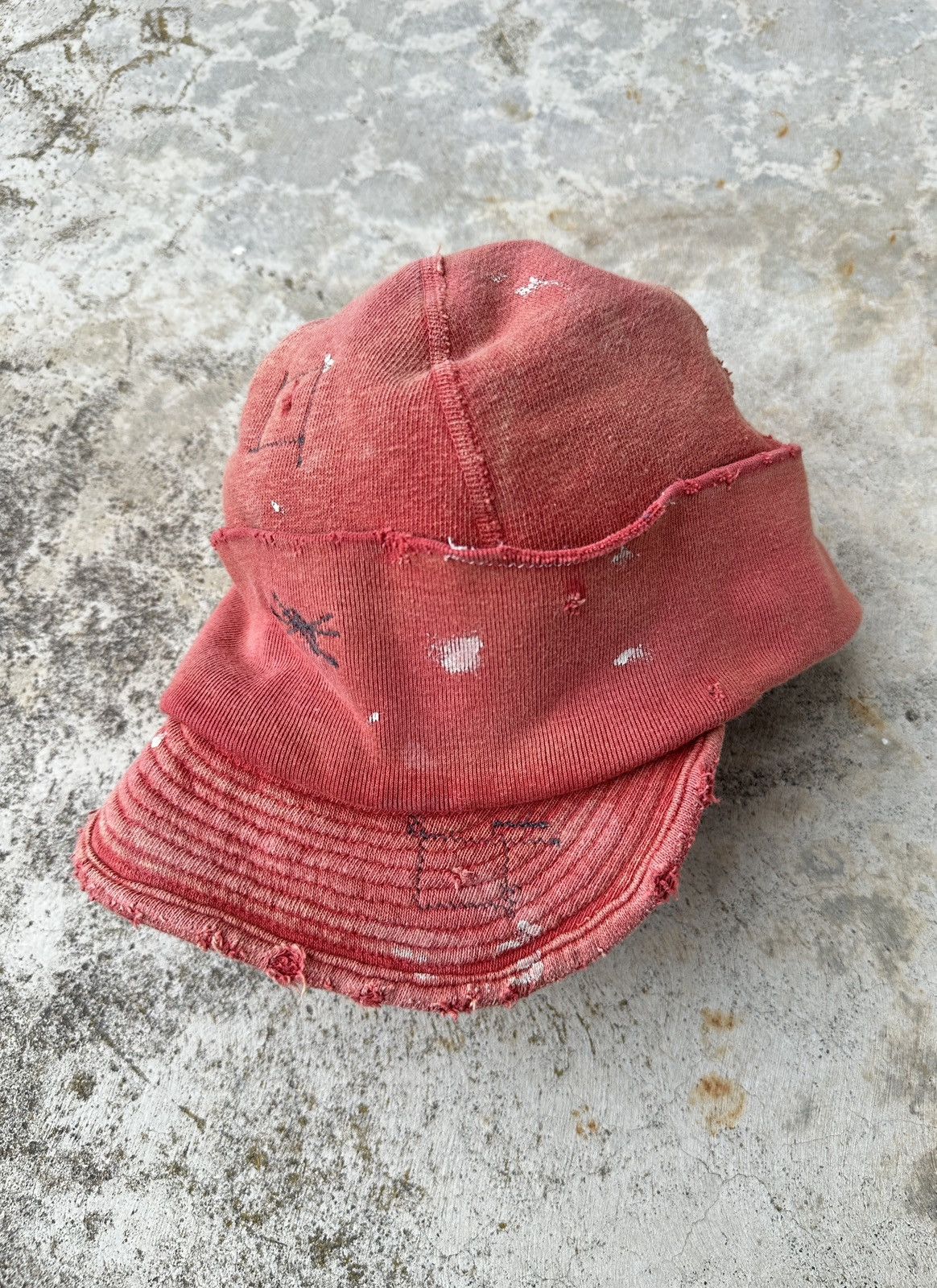 Kapital Conductor Soft Brim Beanie Visor Distressed weathered hat Size ONE SIZE - 1 Thumbnail