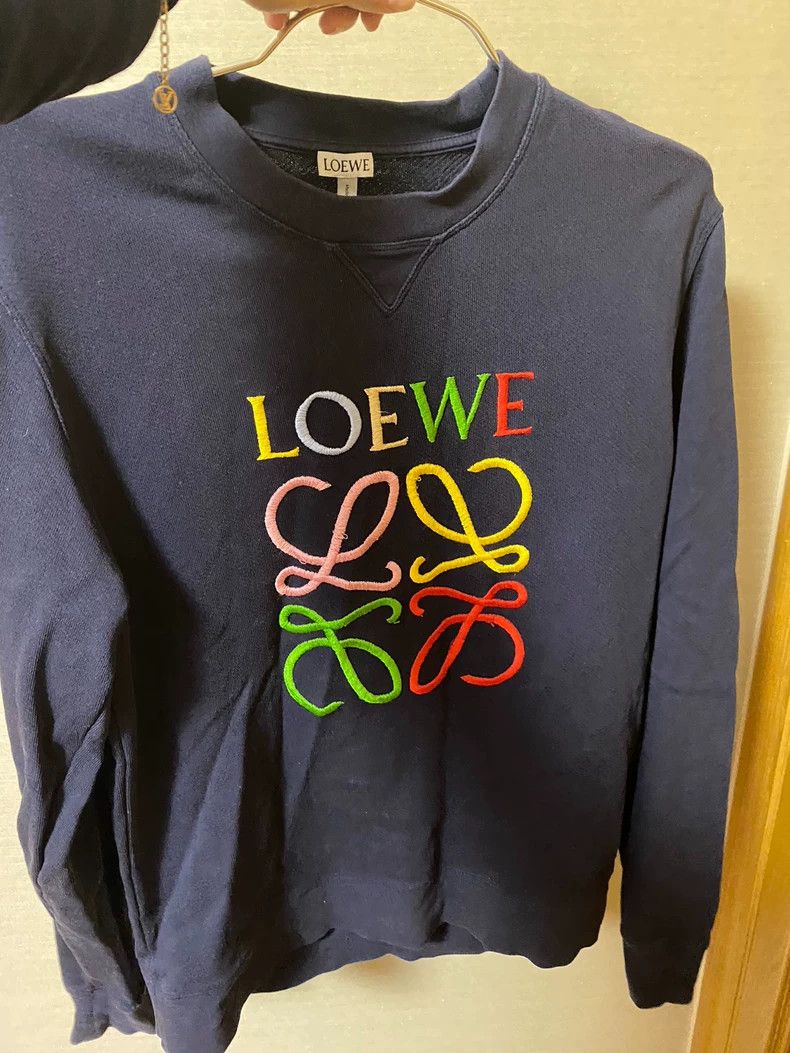 Loewe LOEWE Colorful embroidered round neck sweater Size M / US 6-8 / IT 42-44 - 1 Thumbnail