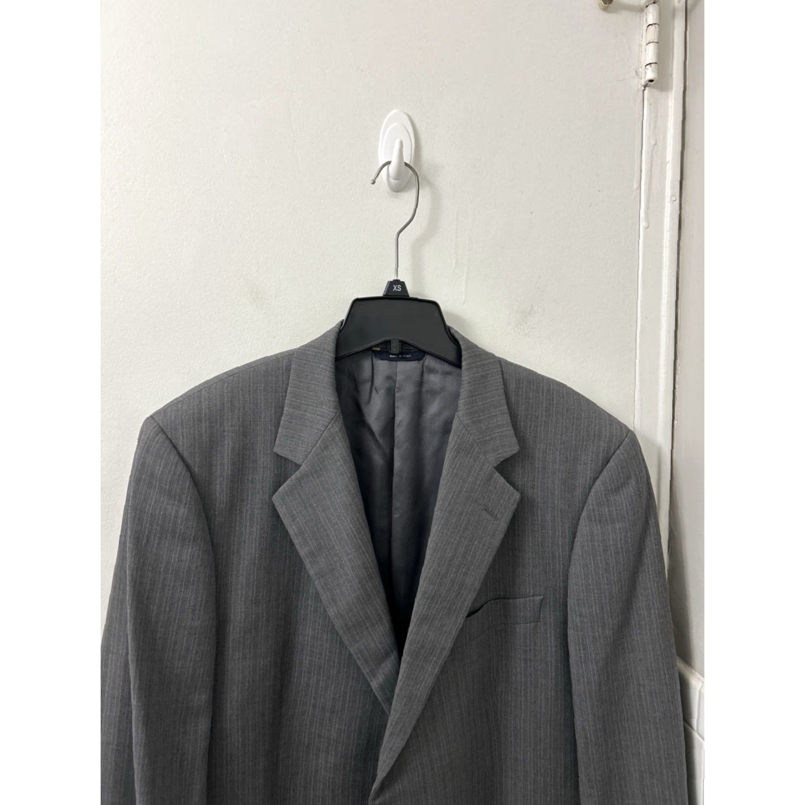 Brooks Brothers Brooks Brothers Blazer Jacket Mens 44/39 Gray Pinstripe 100% Wool Made in Italy Sport Coat Size 44R - 2 Thumbnail