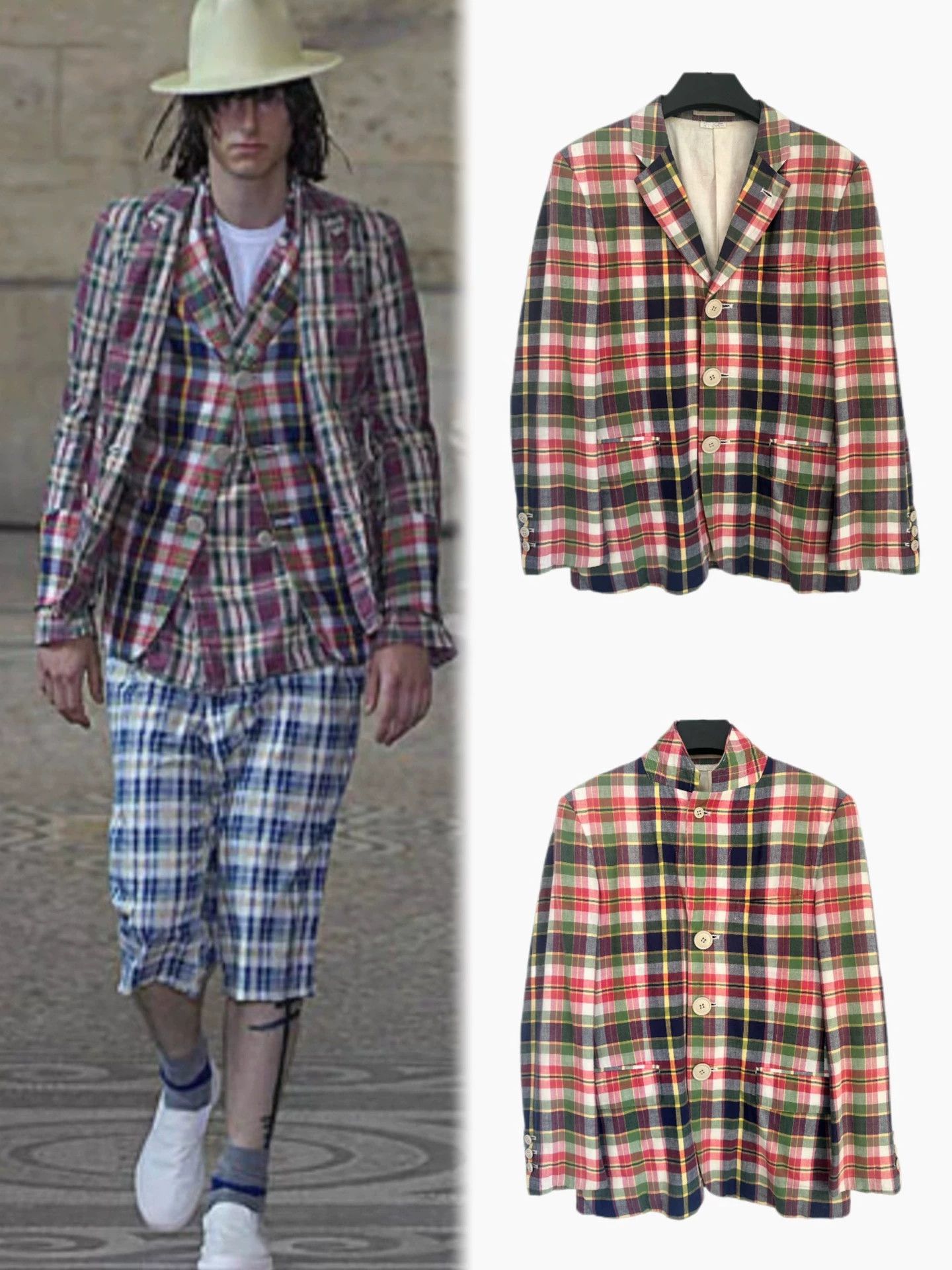 Comme des Garcons COMME des GARCONS 08ss Color Check Jacket Size US S / EU 44-46 / 1 - 1 Thumbnail