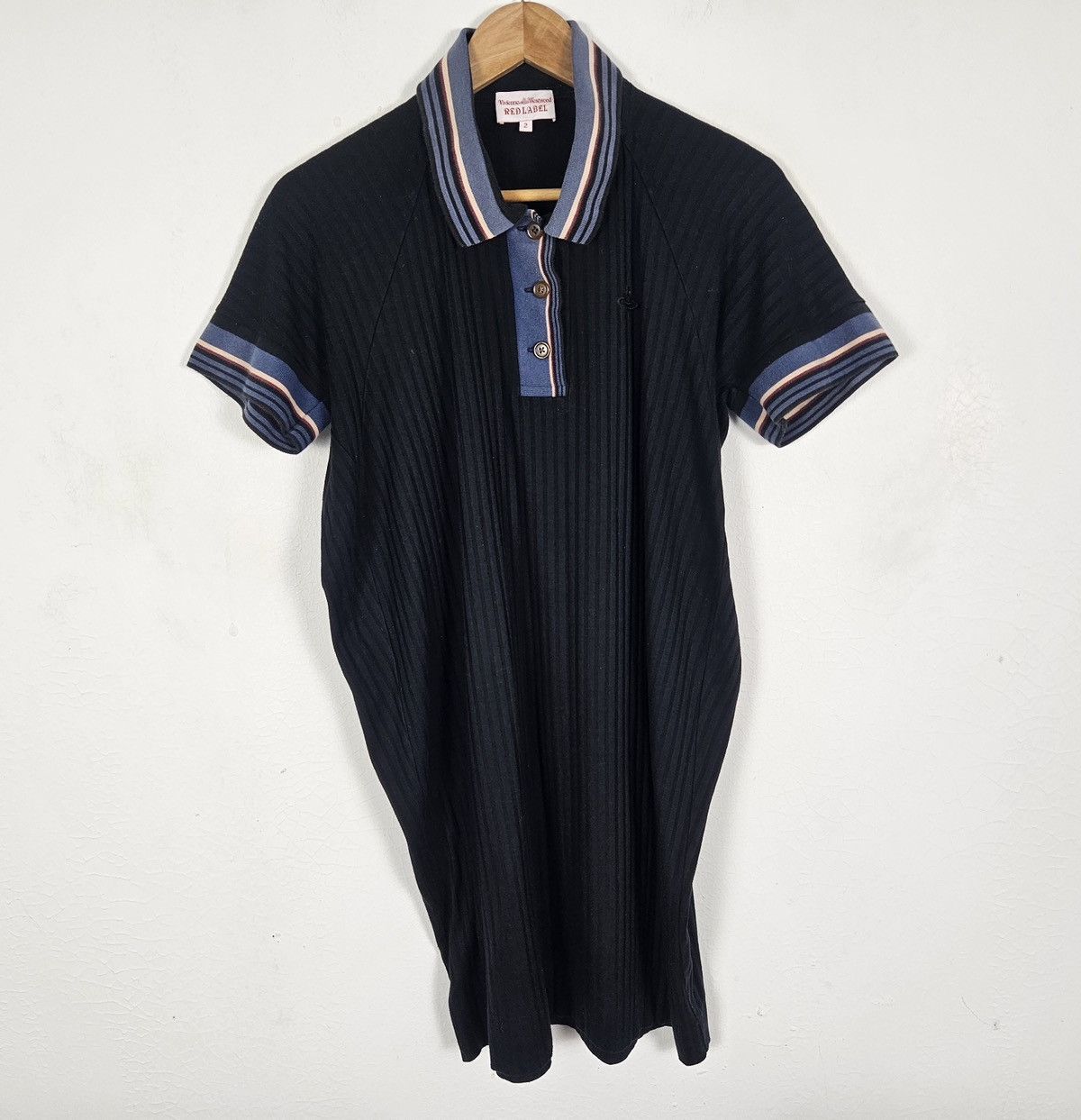 Vivienne Westwood Vivienne Westwood Red Label ribbed polo dress striped collar Size M / US 6-8 / IT 42-44 - 2 Thumbnail