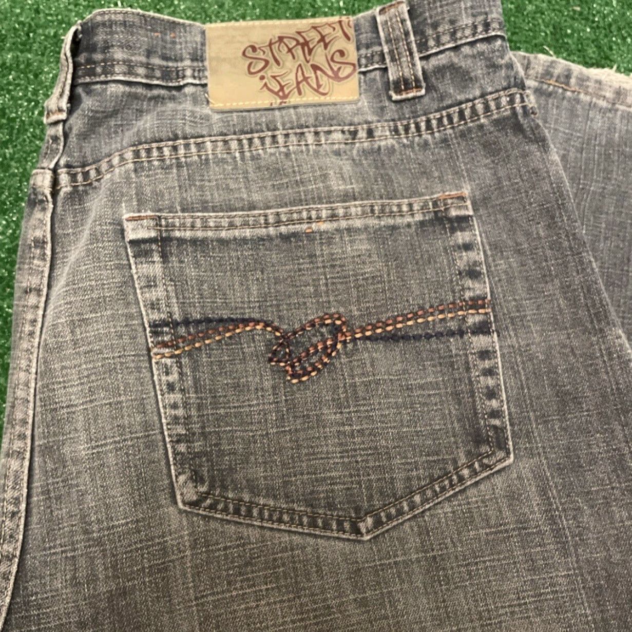 Vintage VINTAGE Street Jeans Jeans Baggy Grunge Hip Hop Y2K VTG Mens 40 Blue Wide-Leg Distressed 40x32 Mens Size US 40 / EU 56 - 2 Thumbnail
