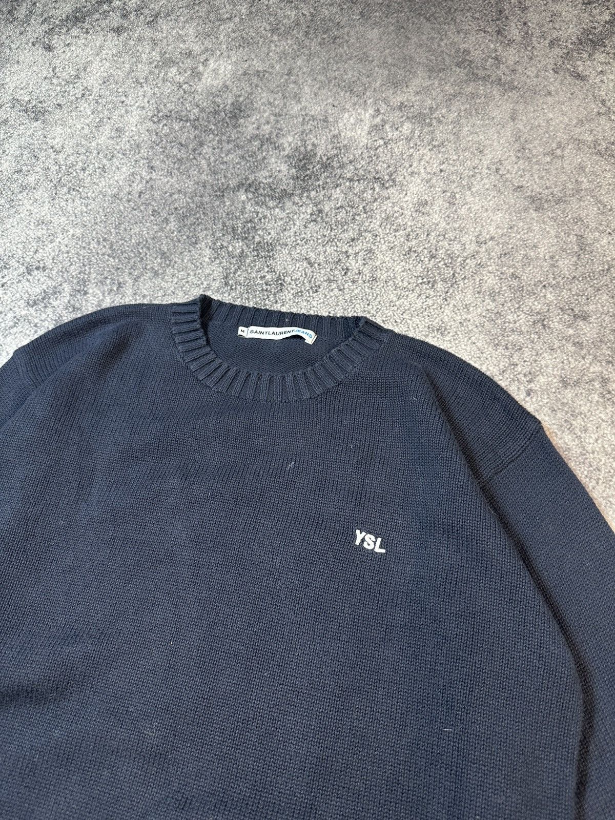 Yves Saint Laurent Vintage Yves Saint Laurent Logo YSL Sweater Streetwear M Y2K Size US M / EU 48-50 / 2 - 2 Thumbnail