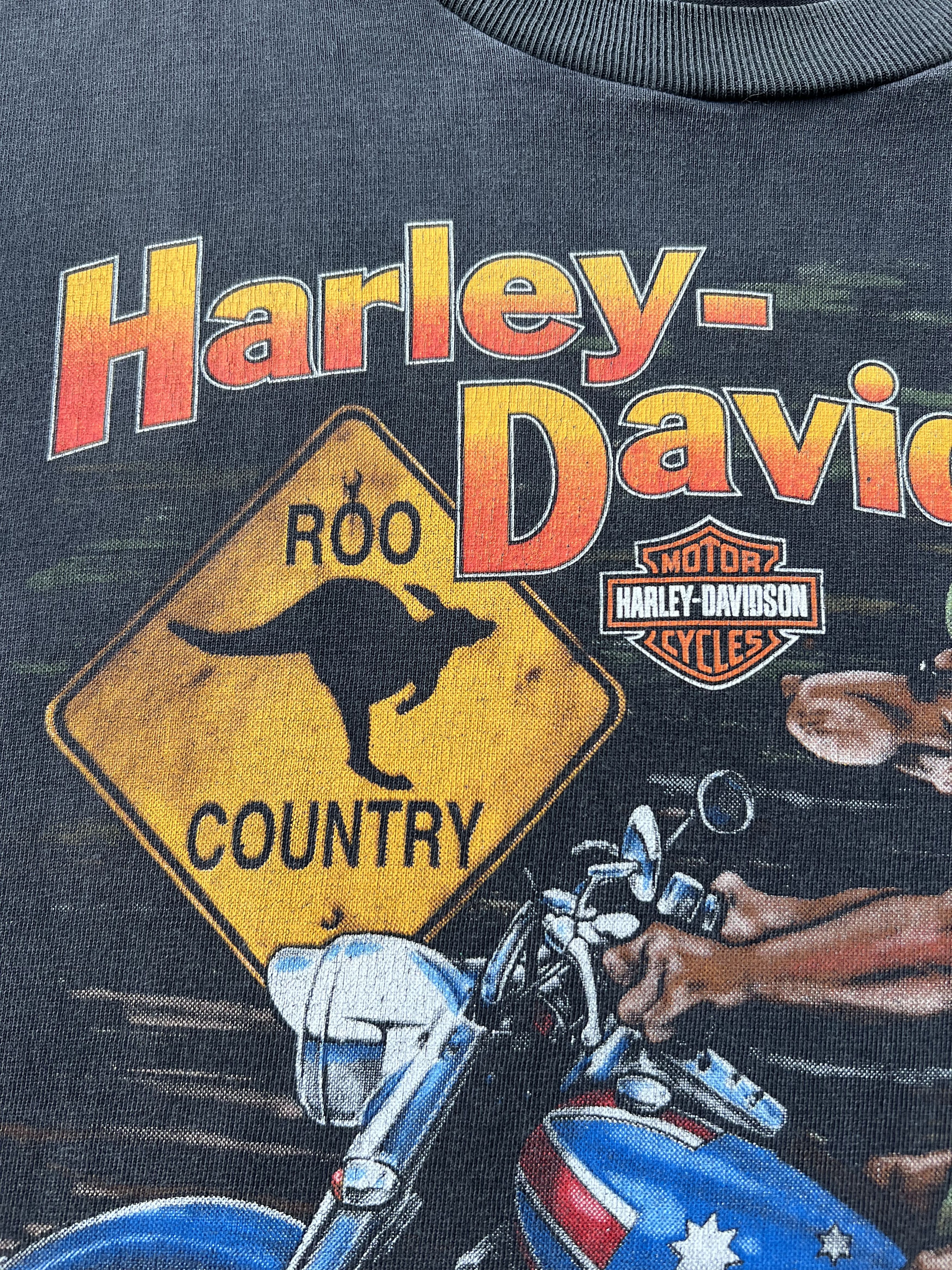 Harley Davidson Vintage 1997 Harley Davidson Australia Kangaroo T-shirt Size US M / EU 48-50 / 2 - 6 Thumbnail