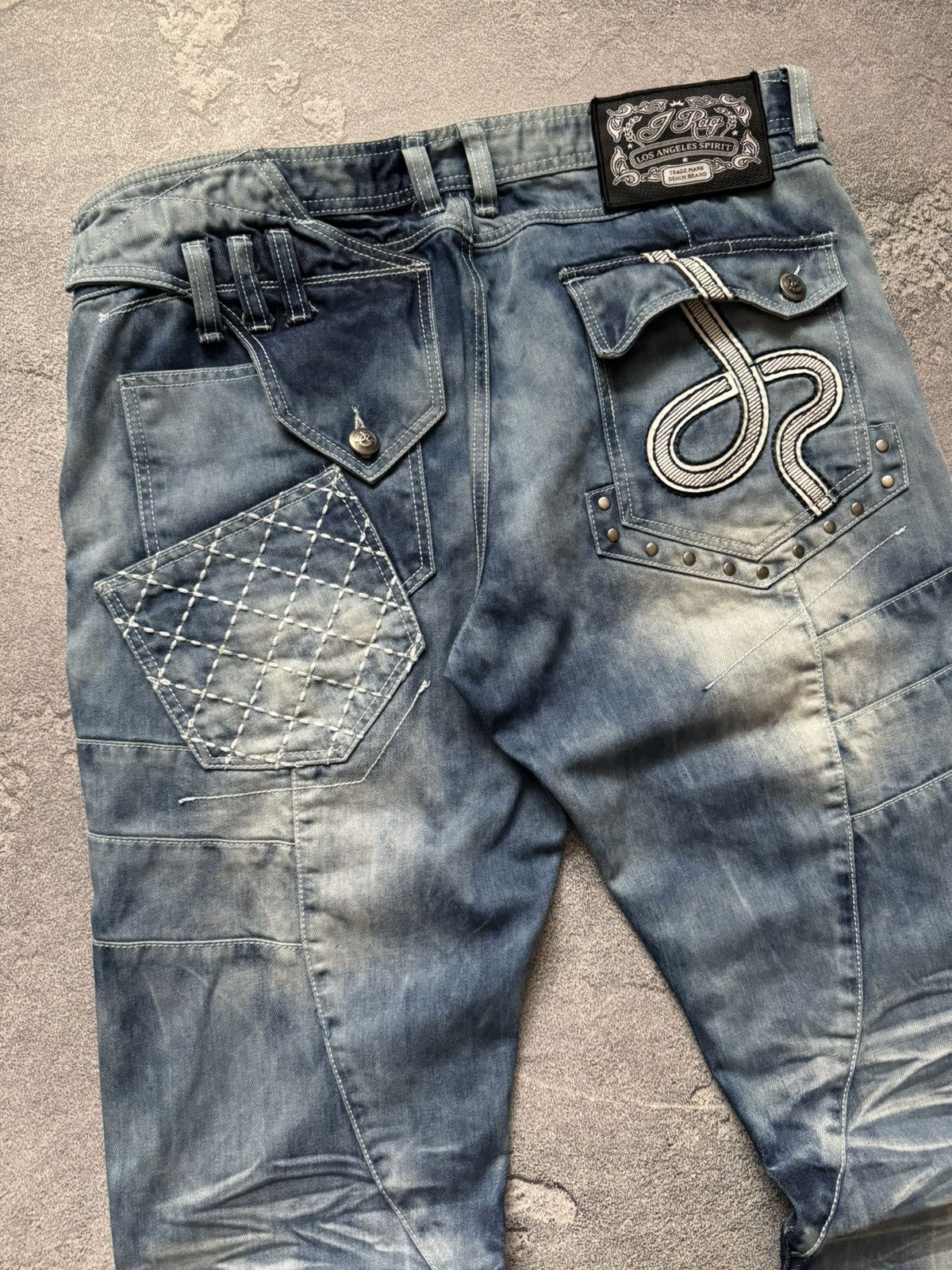 Japanese Brand JapRag By Okusama zaniki cargo denim pant trouser Jean Japan Size US 38 / EU 54 - 16 Thumbnail