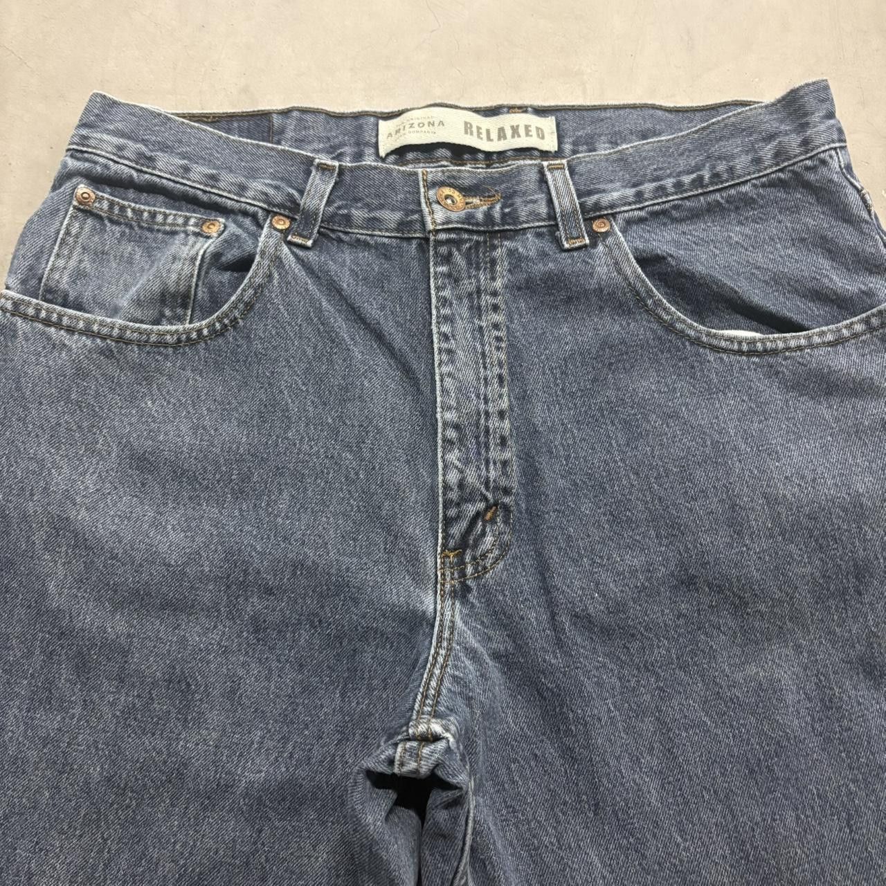 Vintage Crazy Vintage Y2K/2000s Baggy Relaxed Fit Skater Grunge Streetwear Arizona Dark Wash Denim Jeans! Size US 34 / EU 50 - 3 Thumbnail