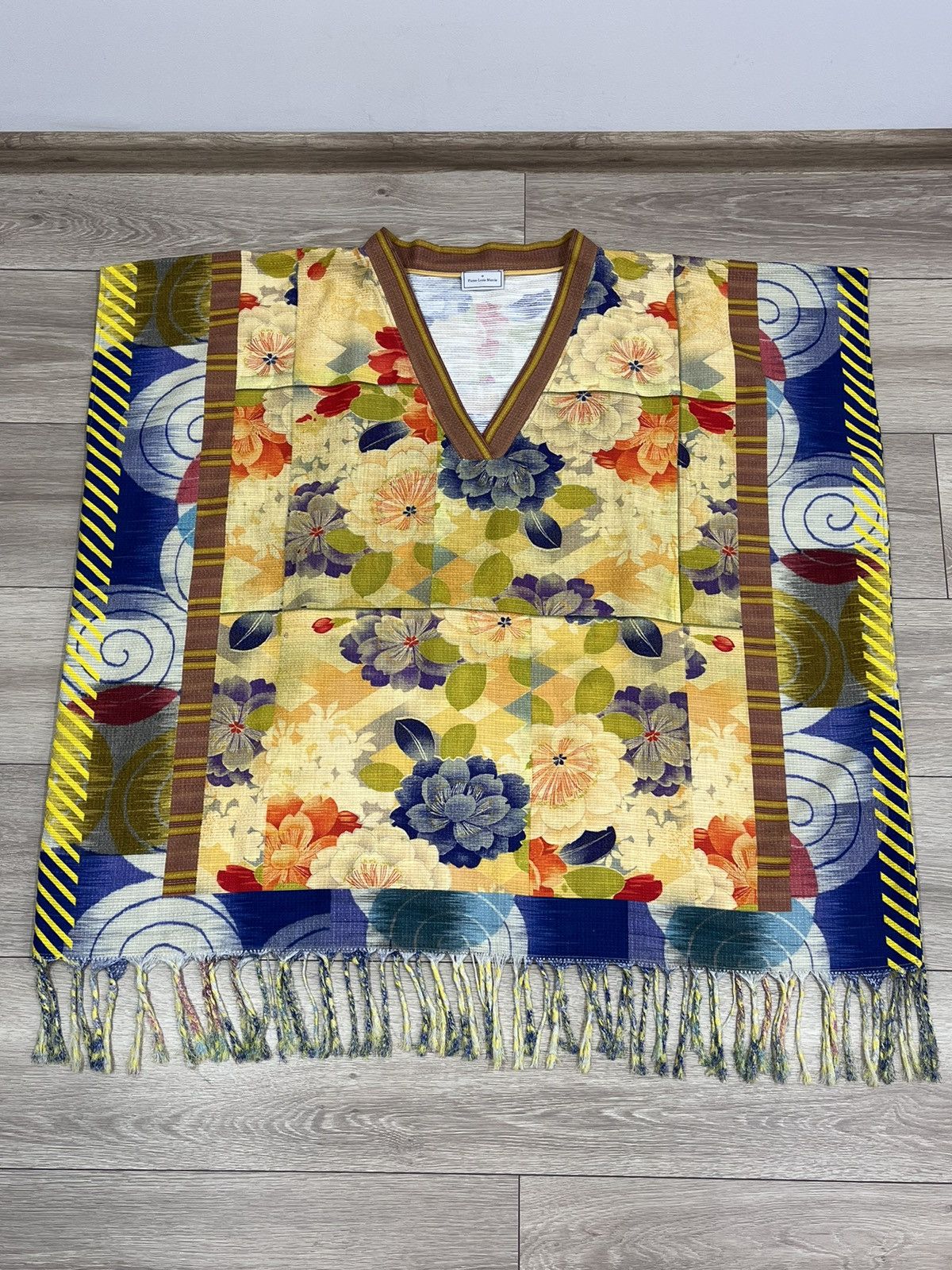 Pierre-Louis Mascia Pierre Louis Mascia Cotton & Linen Flower Poncho V Neck OS Size M / US 6-8 / IT 42-44 - 9 Thumbnail