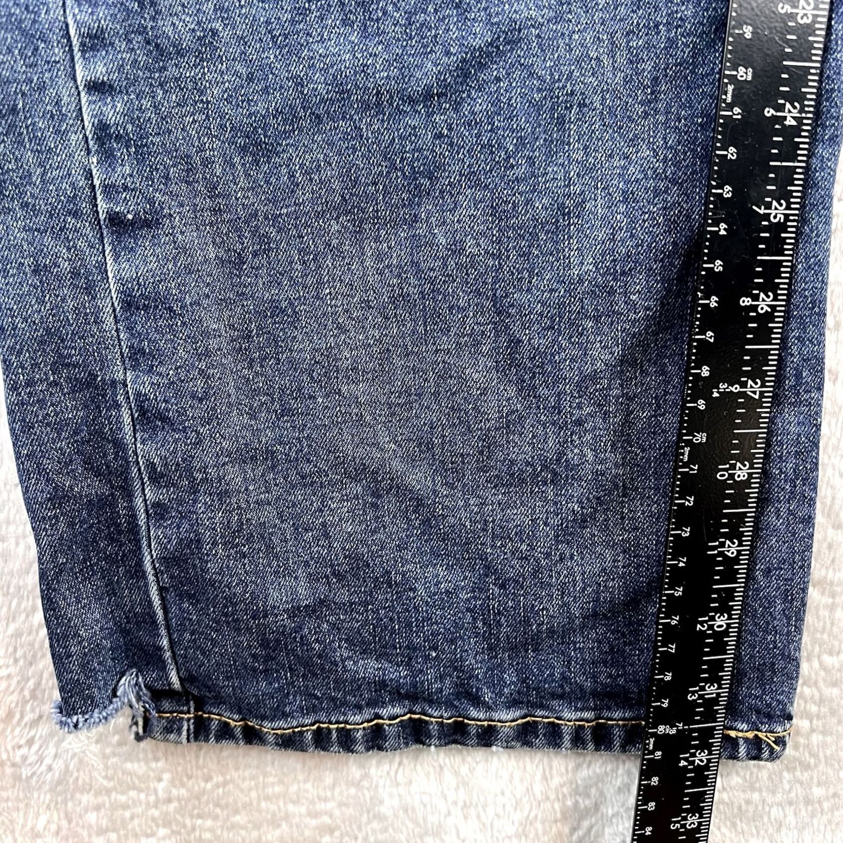 Levi's VINTAGE Levi’s 527 Bootcut Jeans Men 42x32 Blue Dark Distressed Cowboy Mens Jeans Distressed 42 32 Cowboy Theme Levi’s 527 Bootcut Jeans Men Size US 42 / EU 58 - 4 Thumbnail