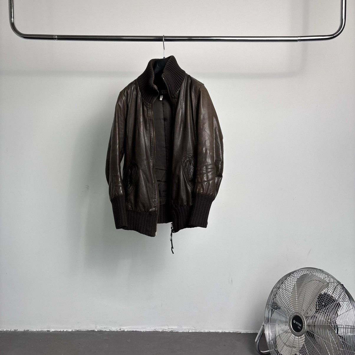 Armani Armani jeans bull leather jacket Size US M / EU 48-50 / 2 - 1 Thumbnail