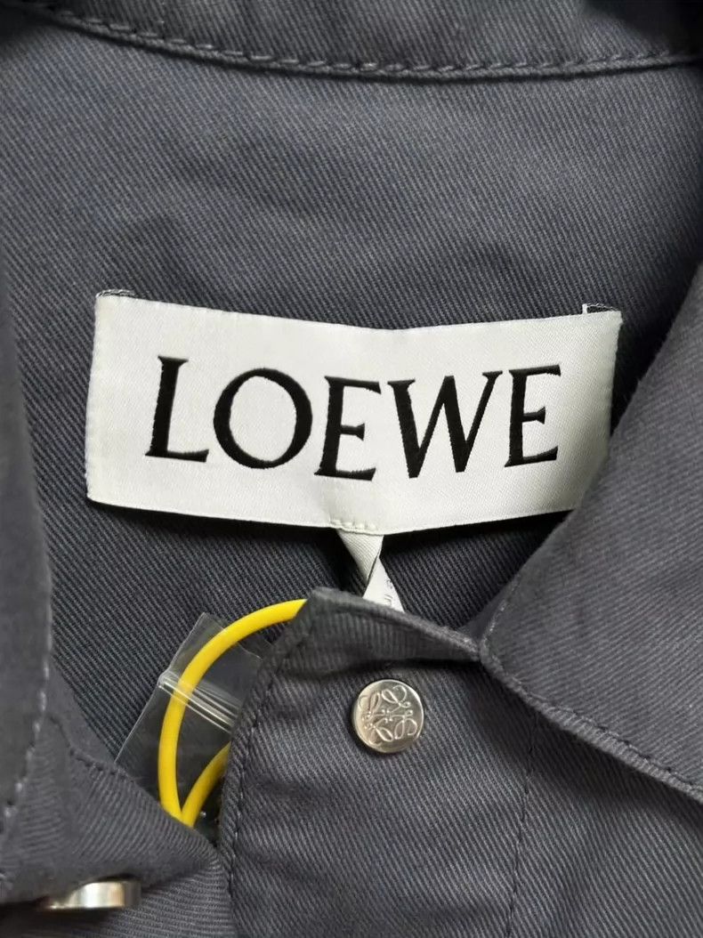 Loewe LOEWE Short Jacket with Leather Patch Logo and Leather Sle Size XS / US 0-2 / IT 36-38 - 4 Thumbnail