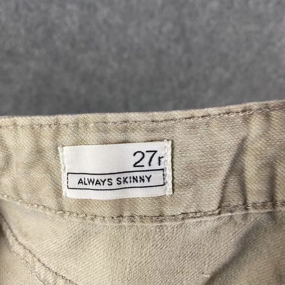 Gap Gap 1969 Jeans Women's Size 27R Always Skinny Fossil Cotton Size 28" / US 6 / IT 42 - 8 Thumbnail