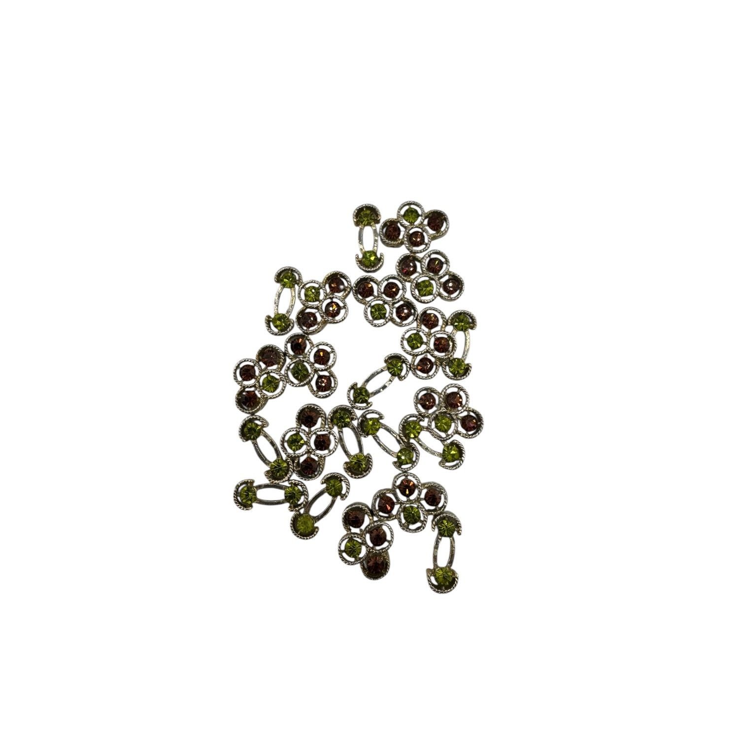 Other Beads Various Shapes & Colors Brown & Green w/ Gold Metal Size ONE SIZE - 2 Thumbnail