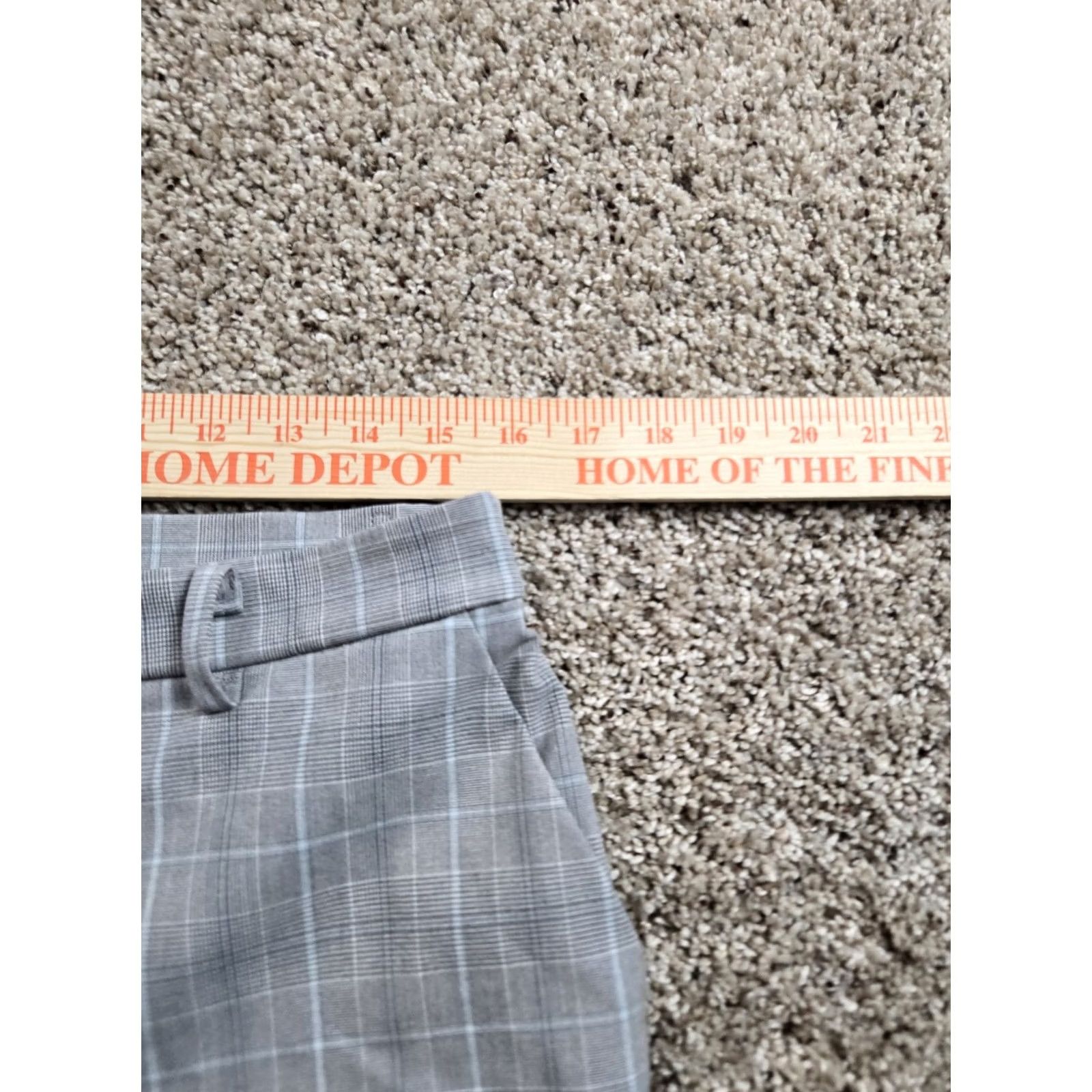 Uniqlo Uniqlo Smart Ankle Pants Men Large Gray 2 Way Stretch Flat Front Glen Check Chino Regular Slim Fit Tapered Fall Casual Business Size US 33 - 6 Thumbnail